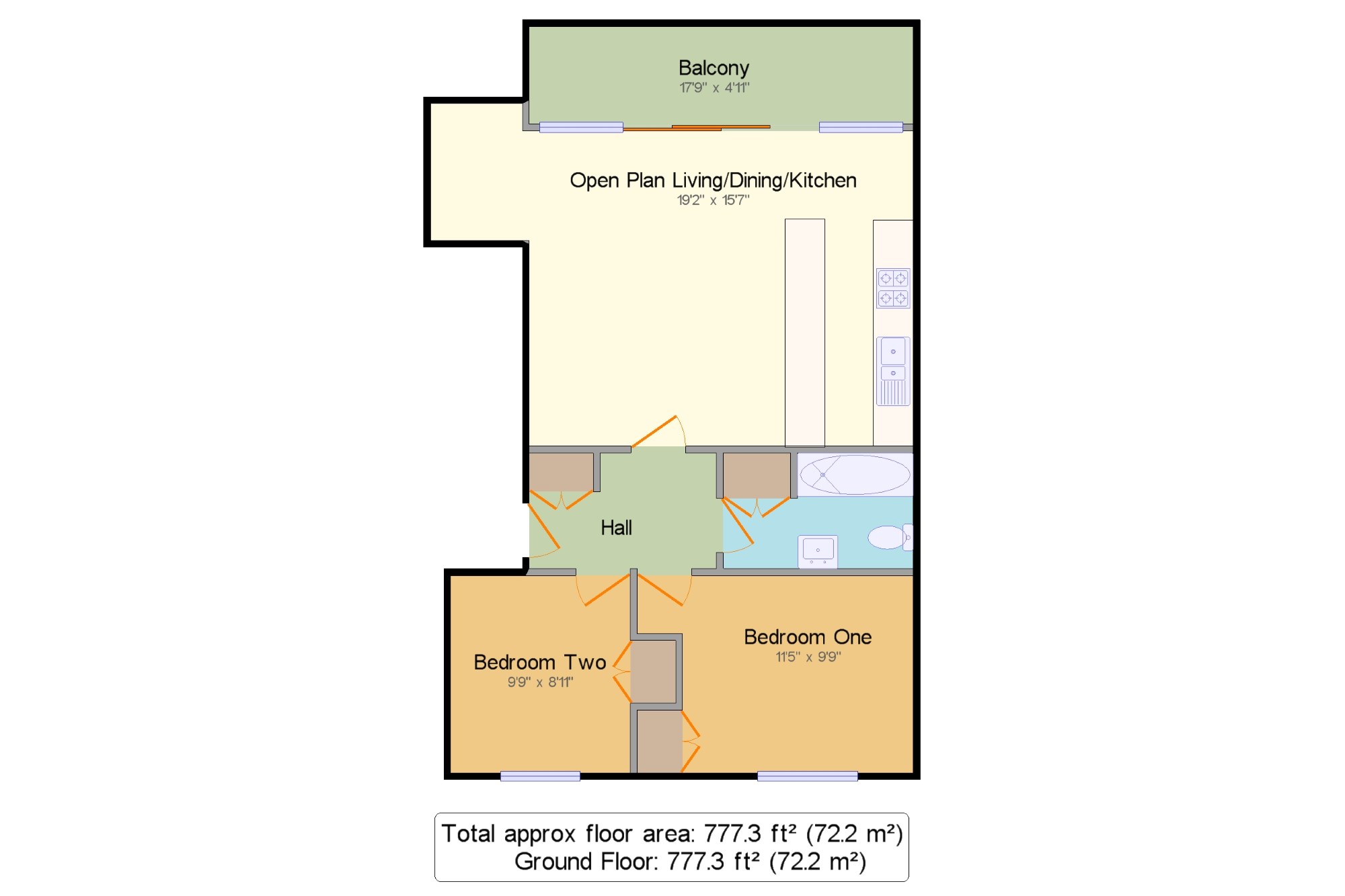 2 Bedrooms Flat for sale in Perth House, The Fairway, Midhurst, West Sussex GU29