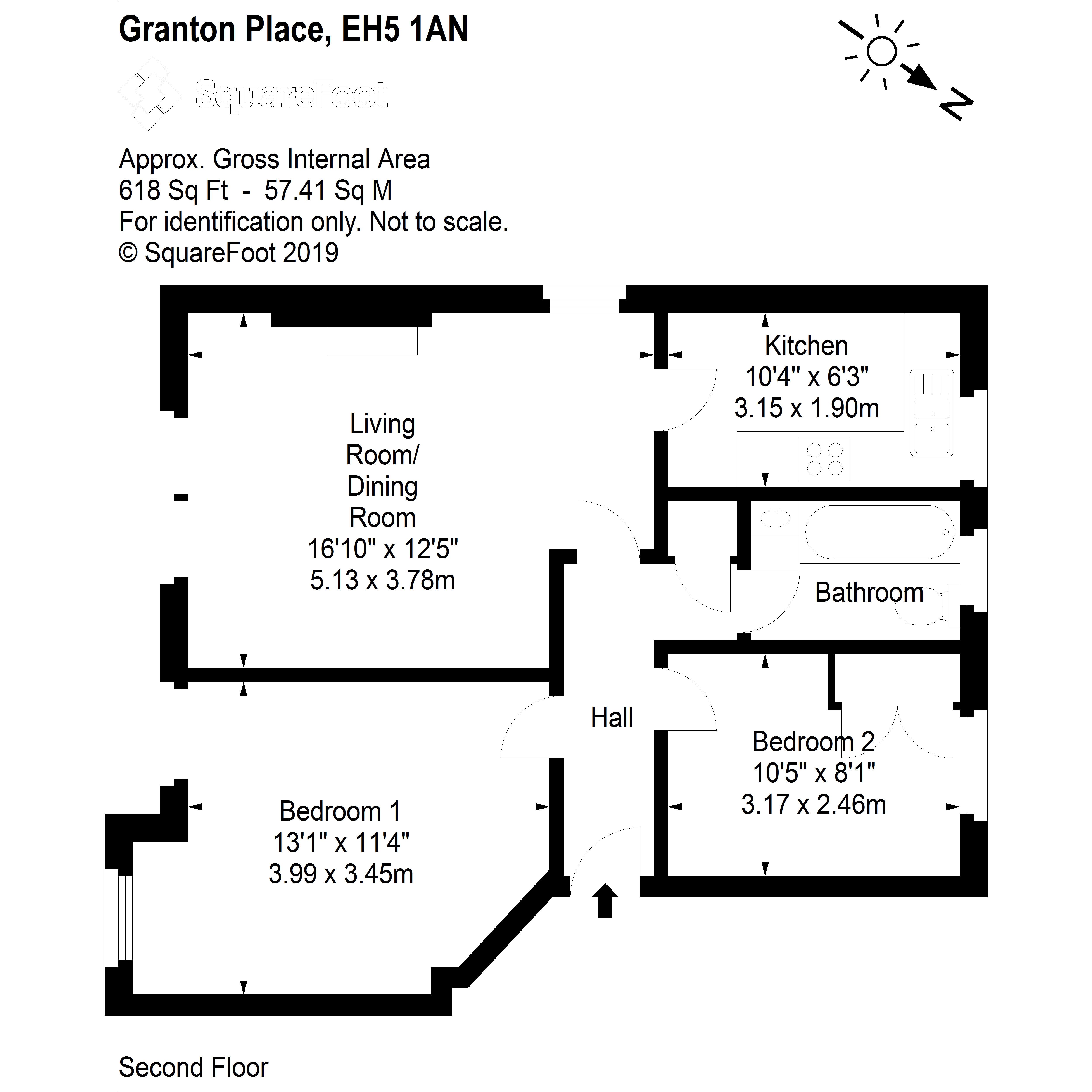 2 Bedrooms Flat for sale in 16/5 Granton Place, Edinburgh EH5