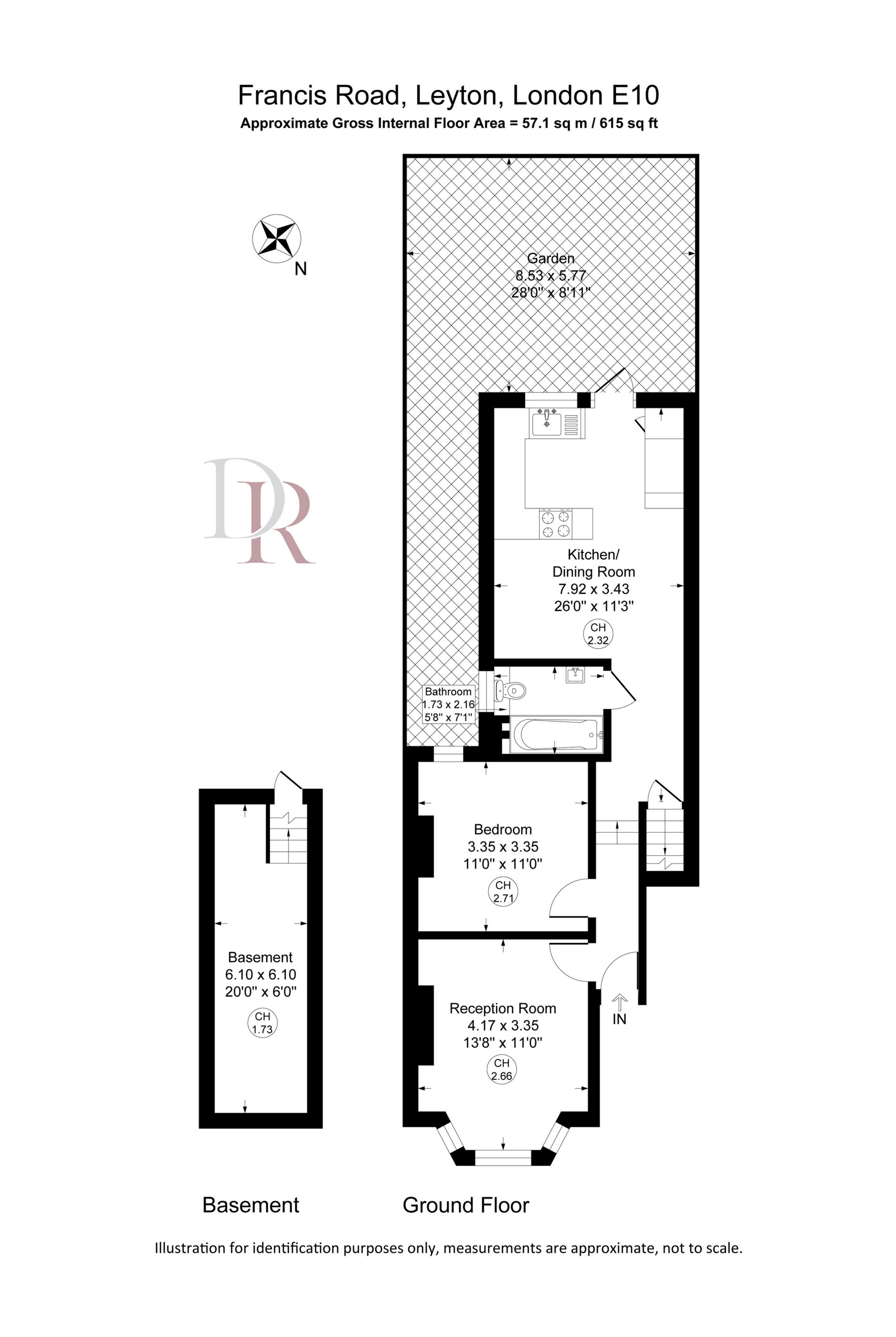 Flat 1, 6, Francis Road, London floorplan