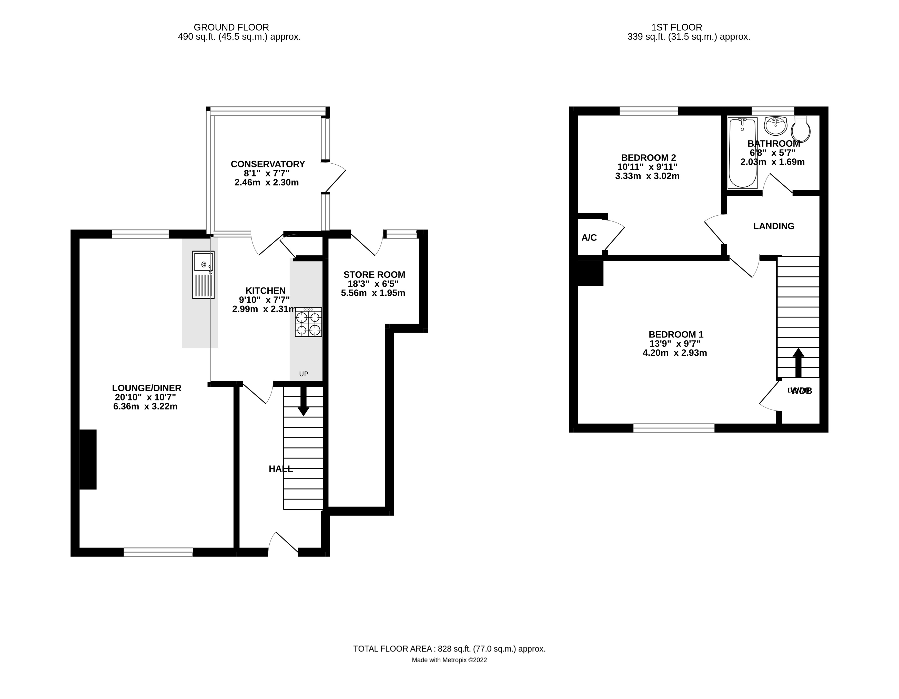211, Clun Road, West Sussex floorplan