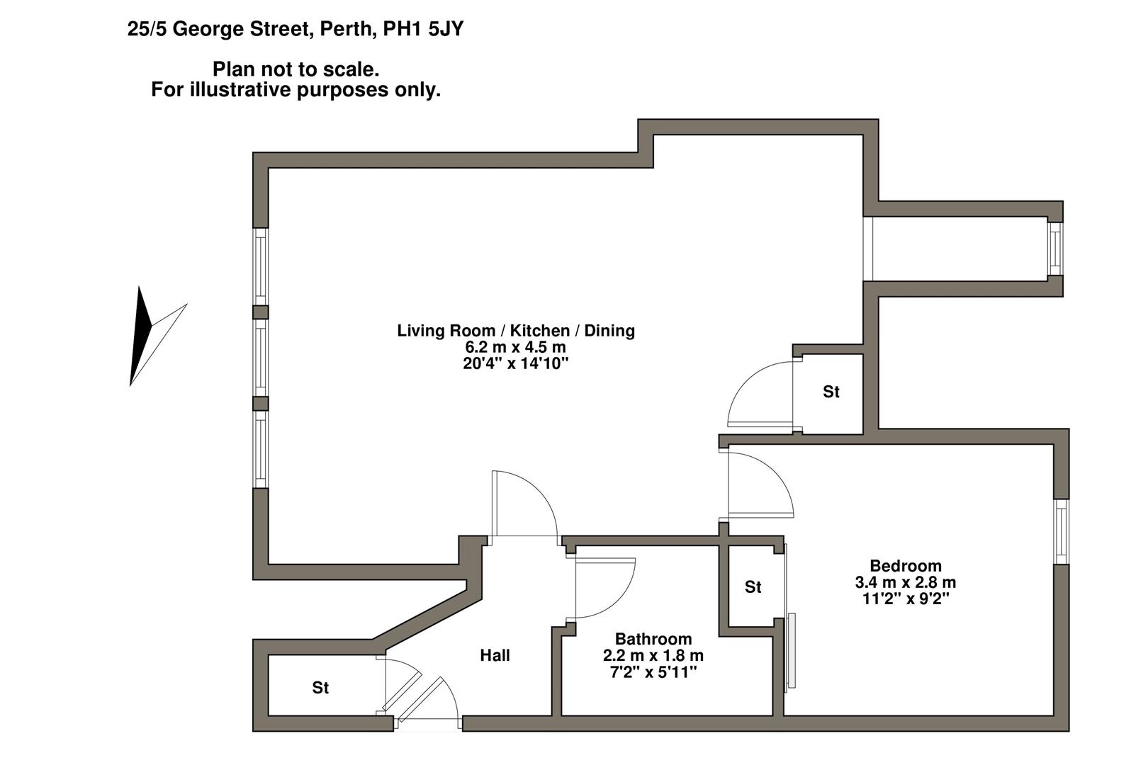 George Street, Perth PH1, 1 bedroom flat for sale - 70369344 ...