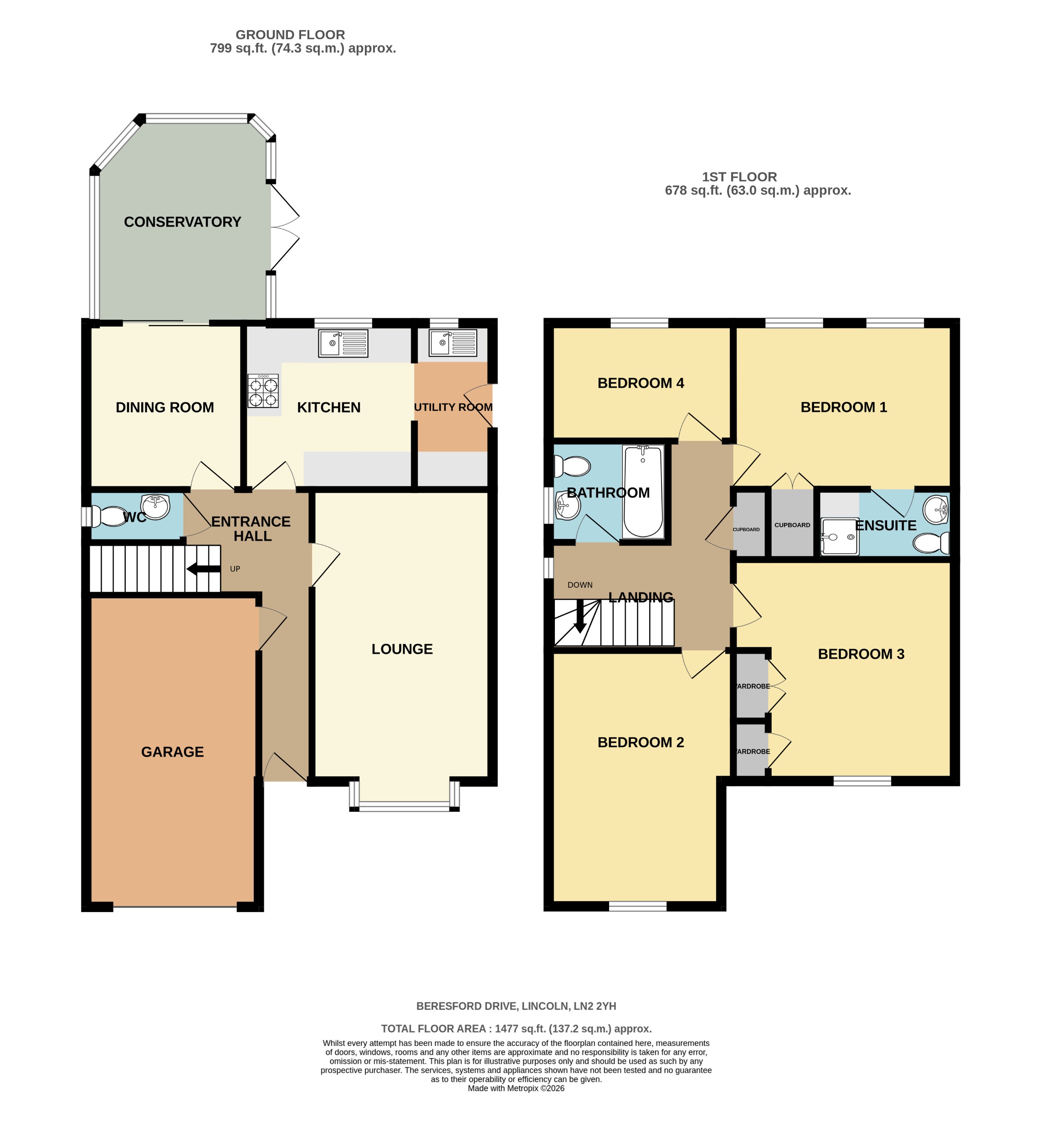 21, Beresford Drive, Lincoln floorplan
