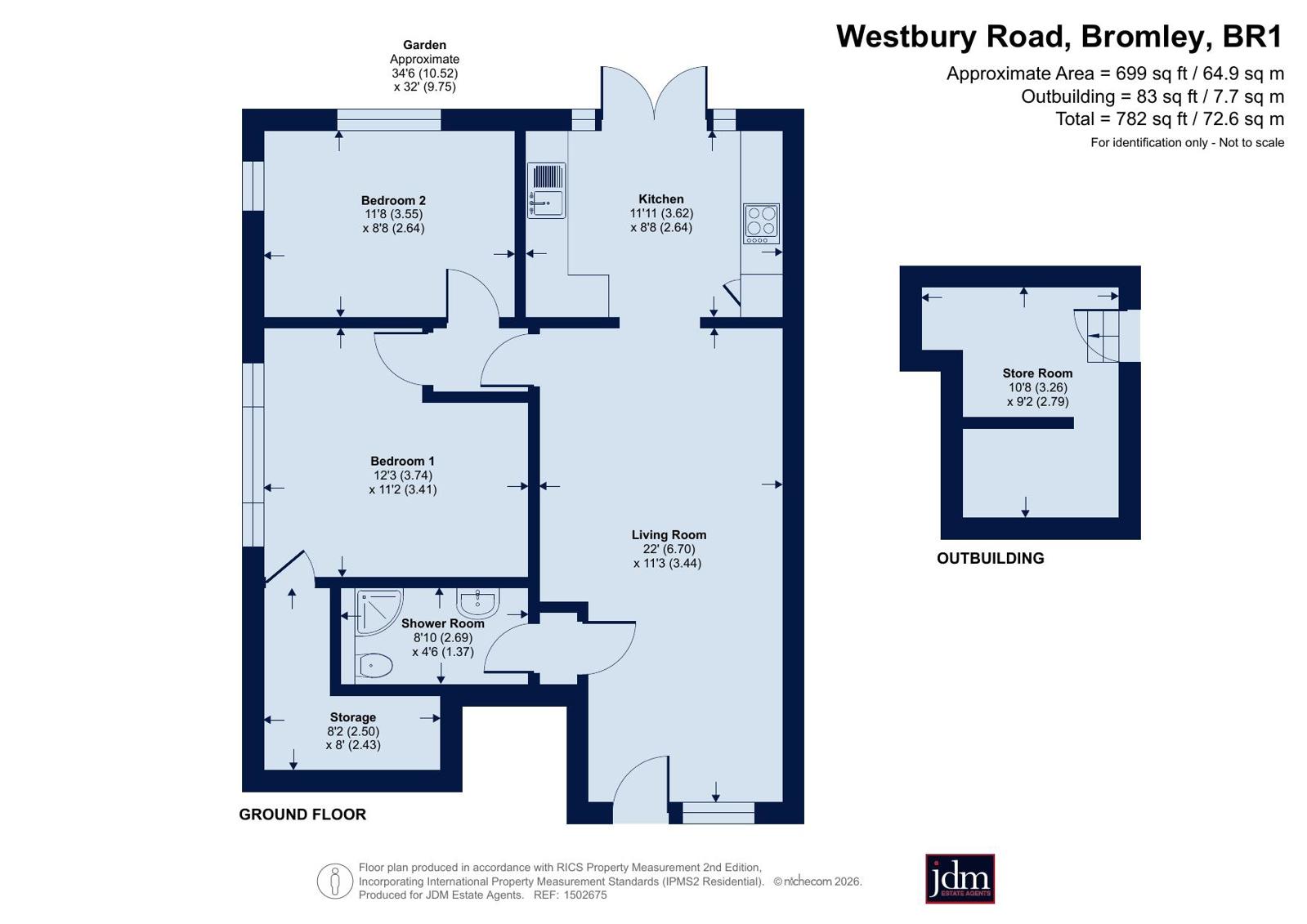 Flat 5, Westbury Court,, Westbury Road, Bromley floorplan