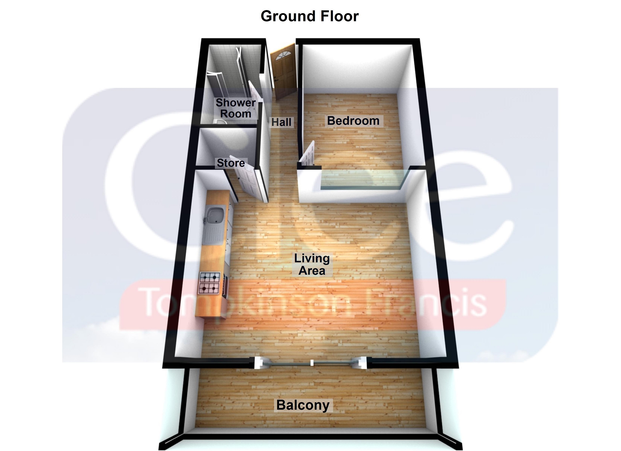 106 Redcliffe Apartment, Caswell Bay, Swansea floorplan