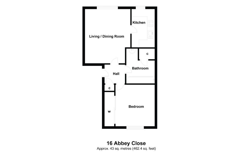 Abbey Close, Elmbridge Village, Cranleigh, Surrey GU6, 1 bedroom flat