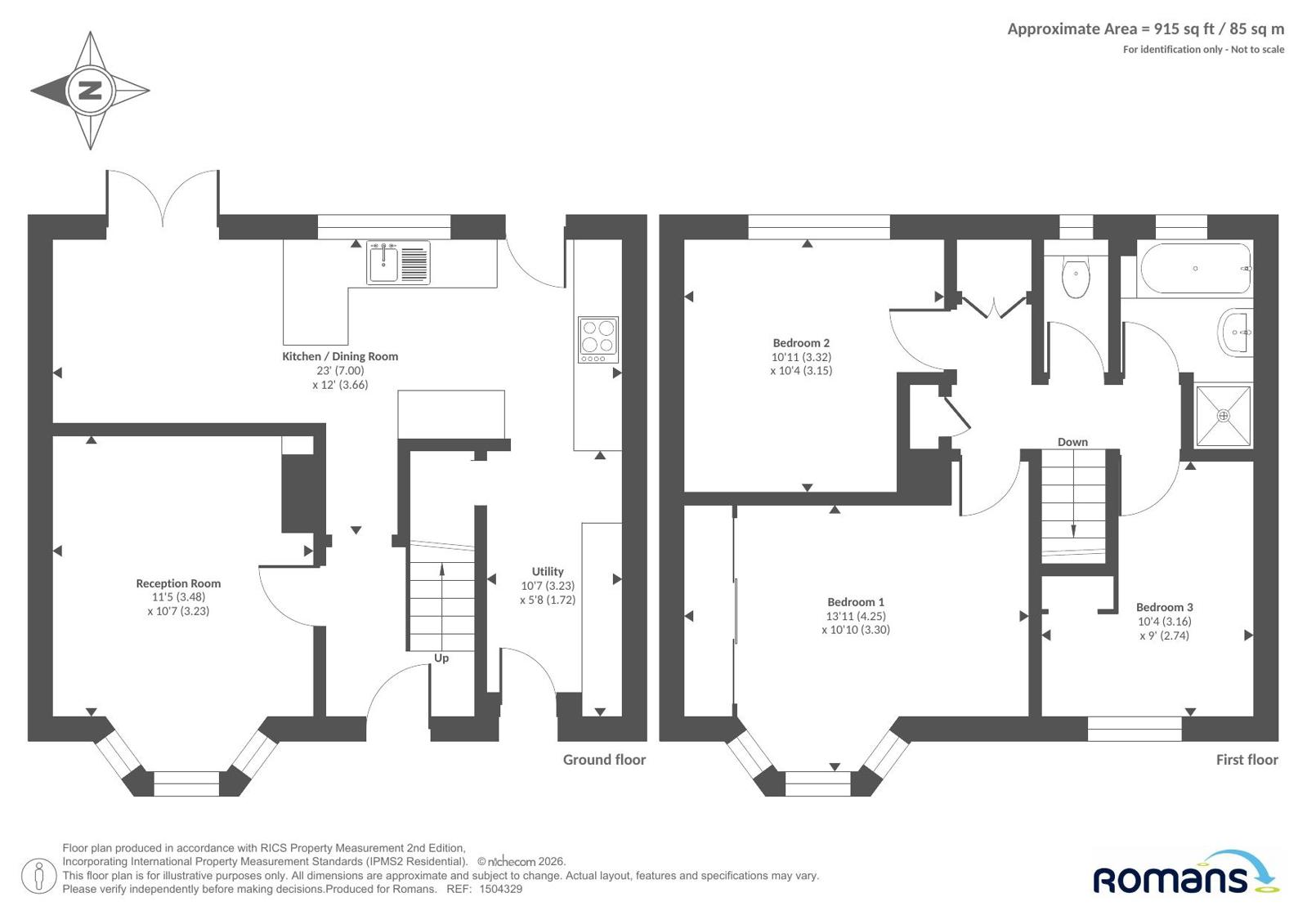 60, Shelley Avenue, Berkshire floorplan