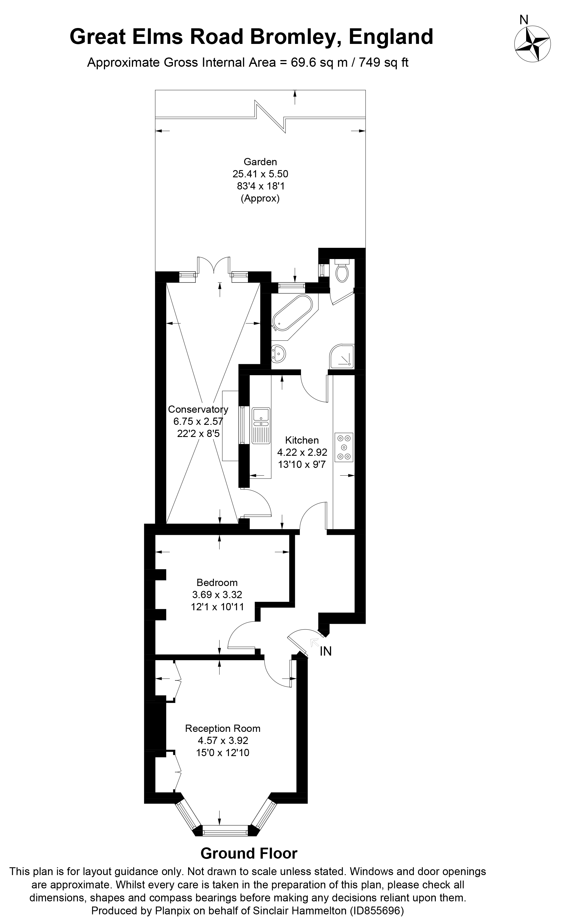 Great Elms Road, Bromley, Kent BR2, 1 bedroom flat for sale 61390882
