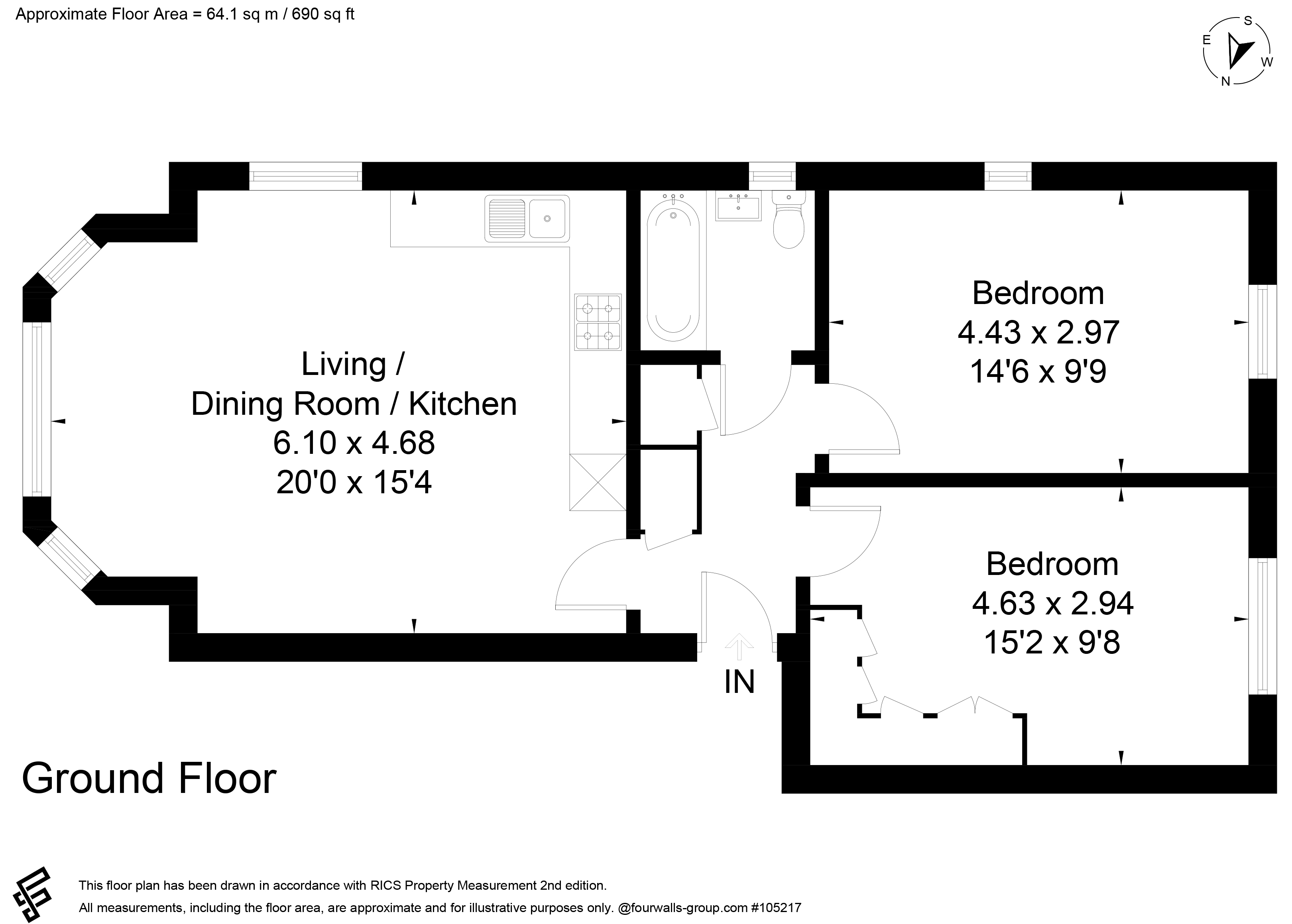 39 - 44 Halton Road, Kenley, Surrey floorplan