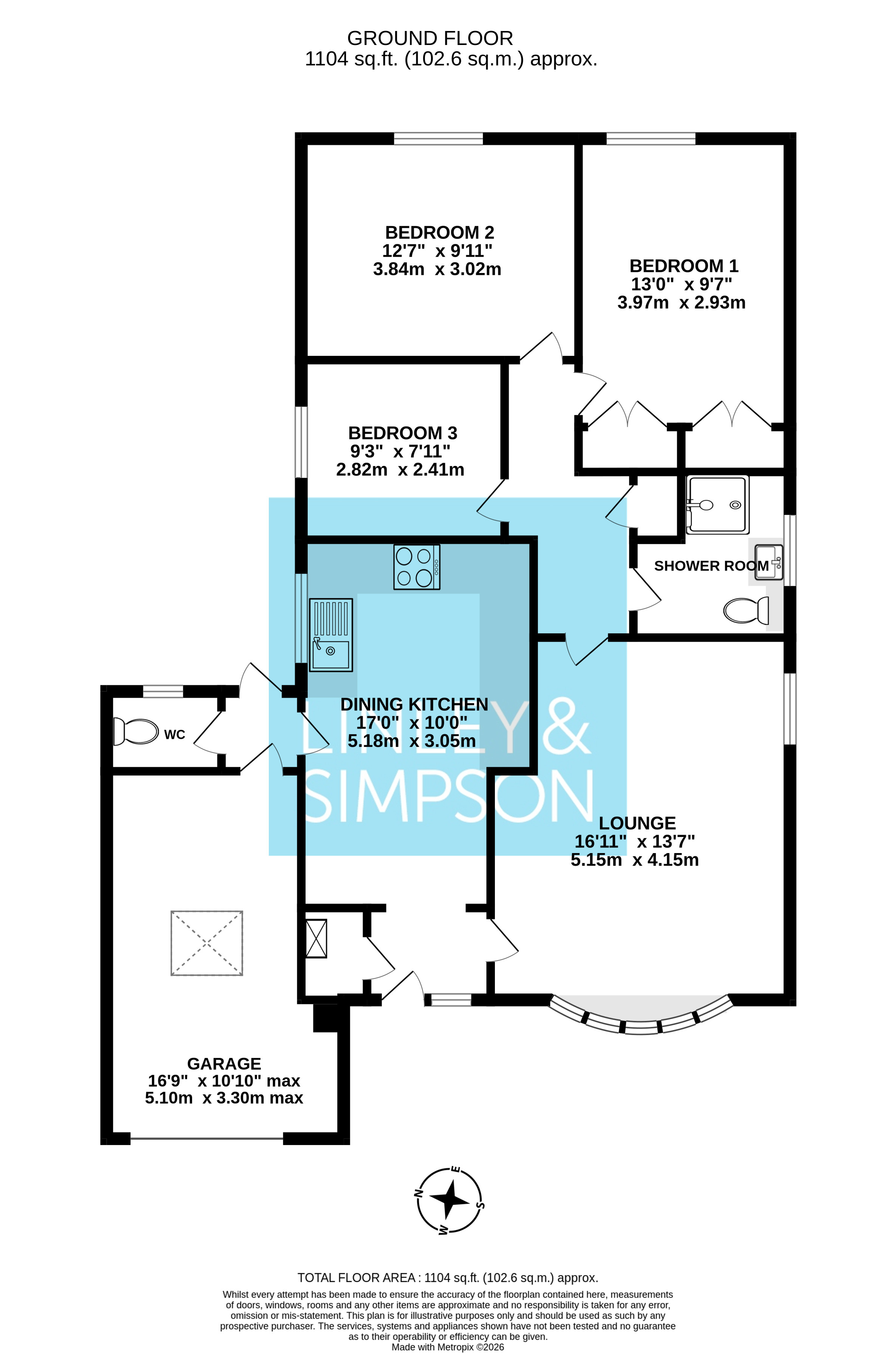 9, Stablers Walk, York floorplan