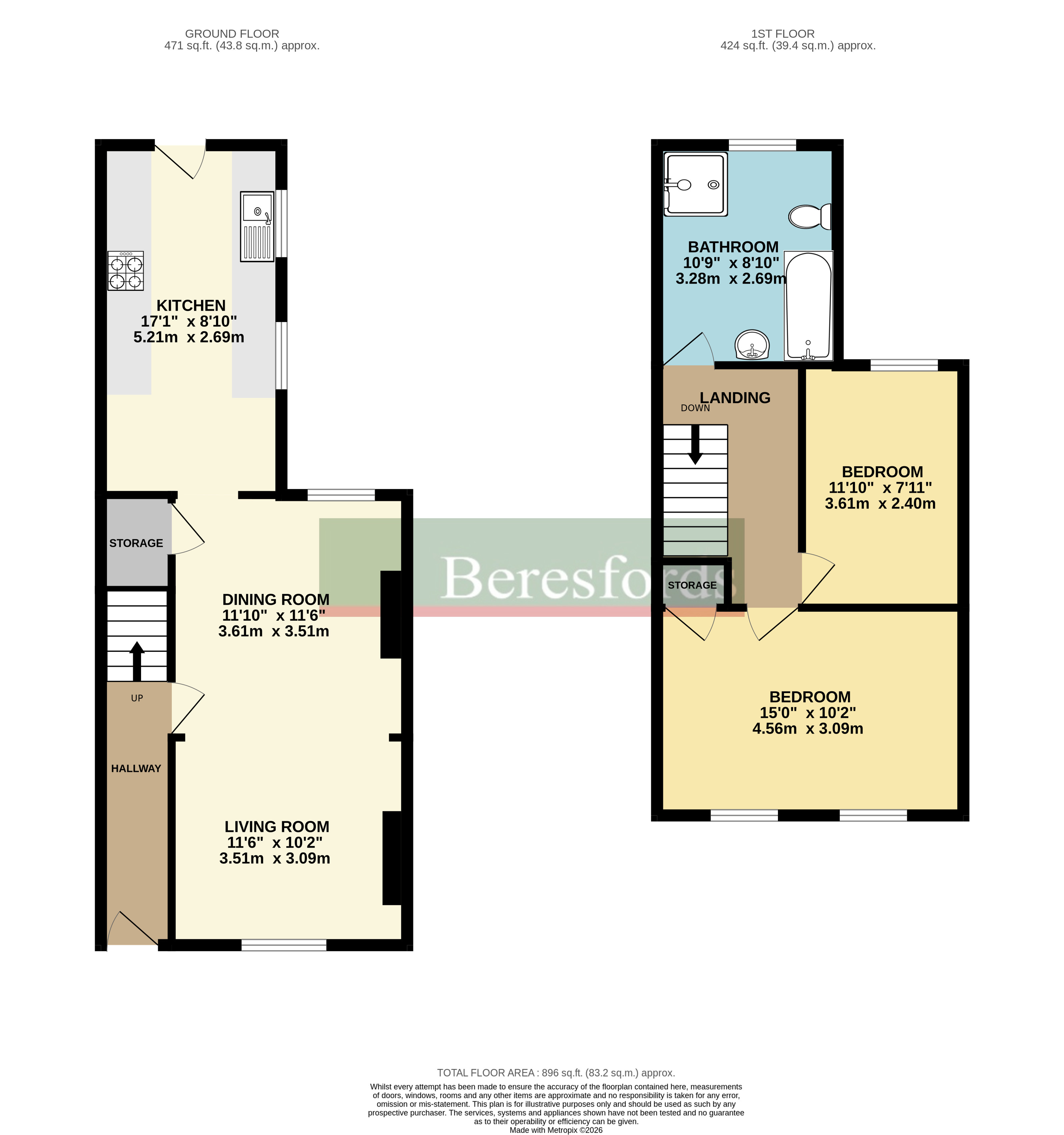 11, Fairfax Road, Essex floorplan