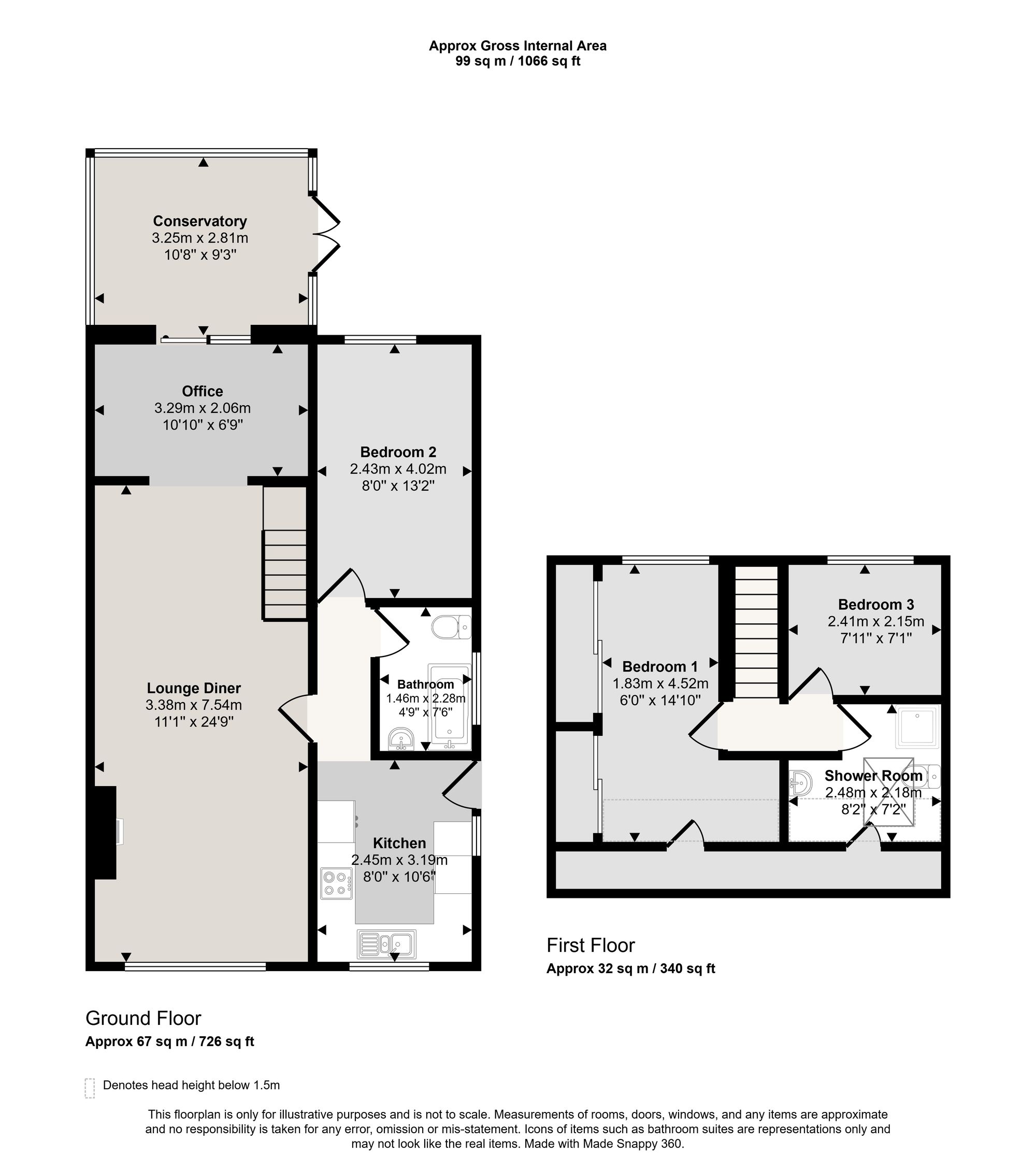 5 Helston Close, Manchester floorplan