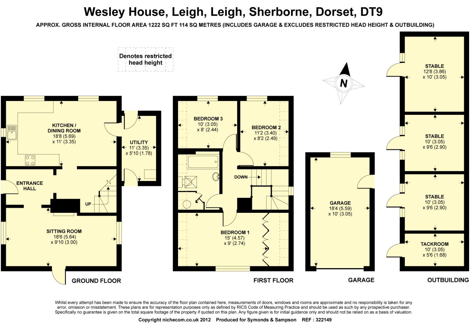 Leigh, Sherborne, Dorset DT9, 3 bedroom detached house for sale