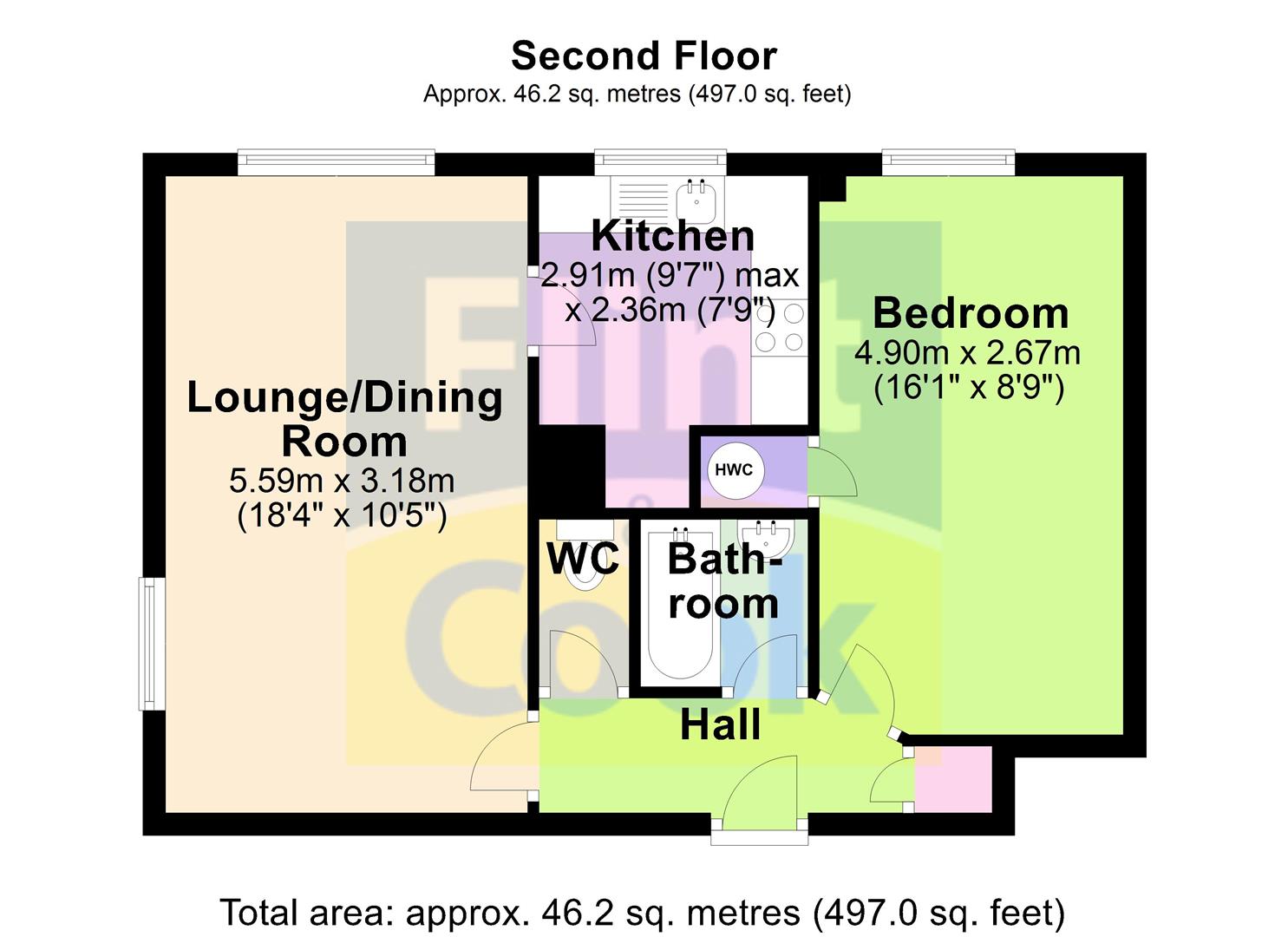 1, Crest Court, Hereford floorplan