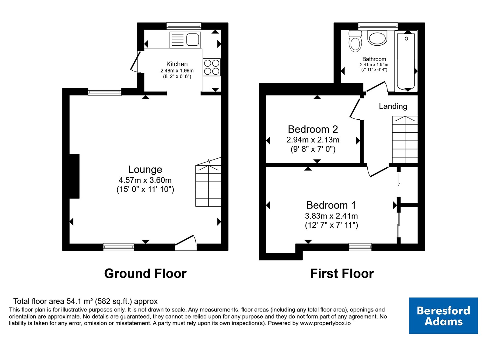 7, Erskine Terrace, Conwy floorplan