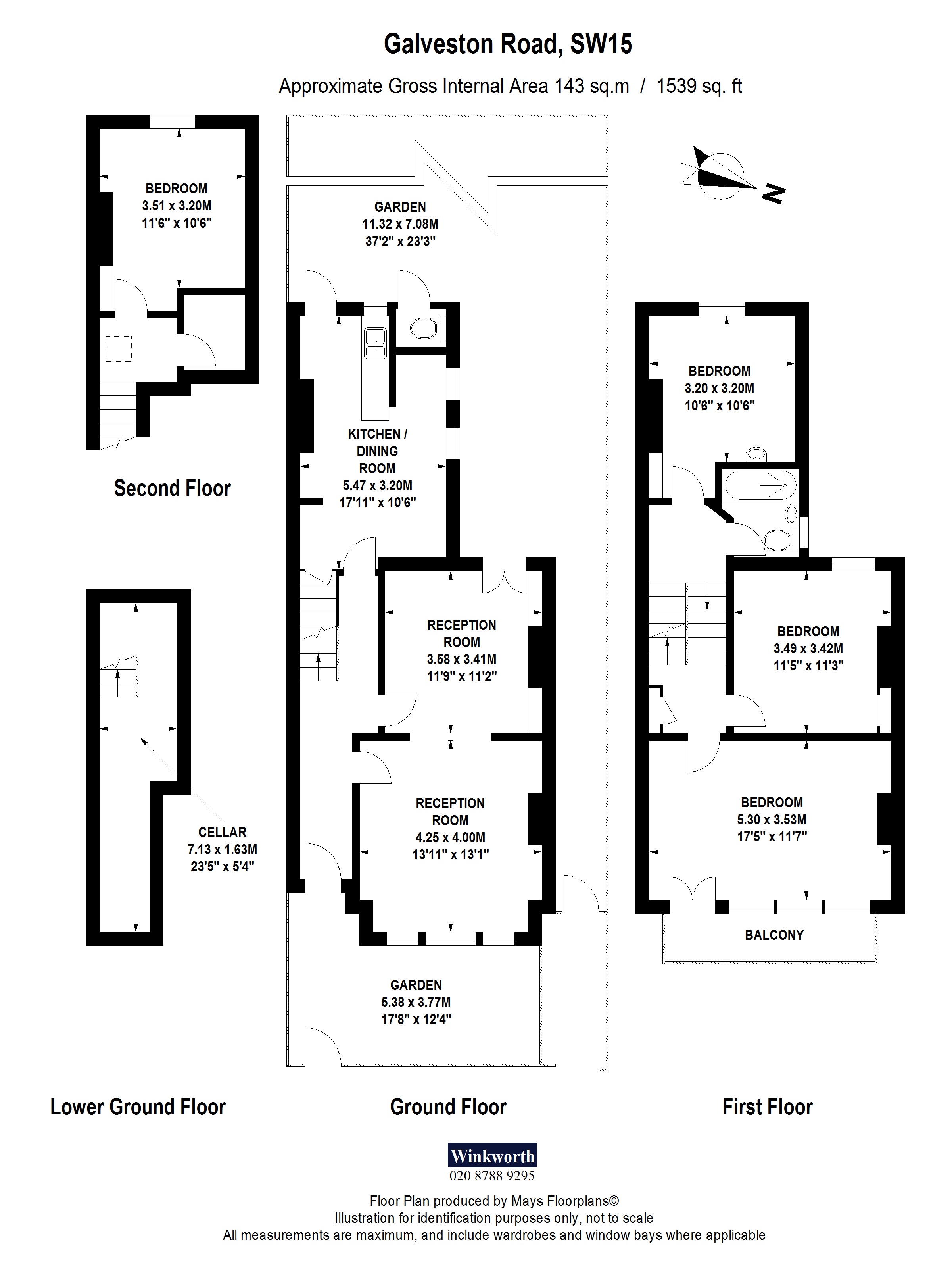 Galveston Road, Putney, London SW15, 4 bedroom semidetached house for