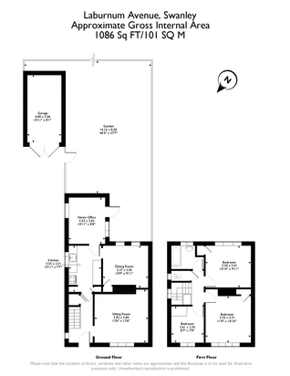 3 Bedrooms Semi-detached house to rent in Laburnum Avenue, Swanley BR8