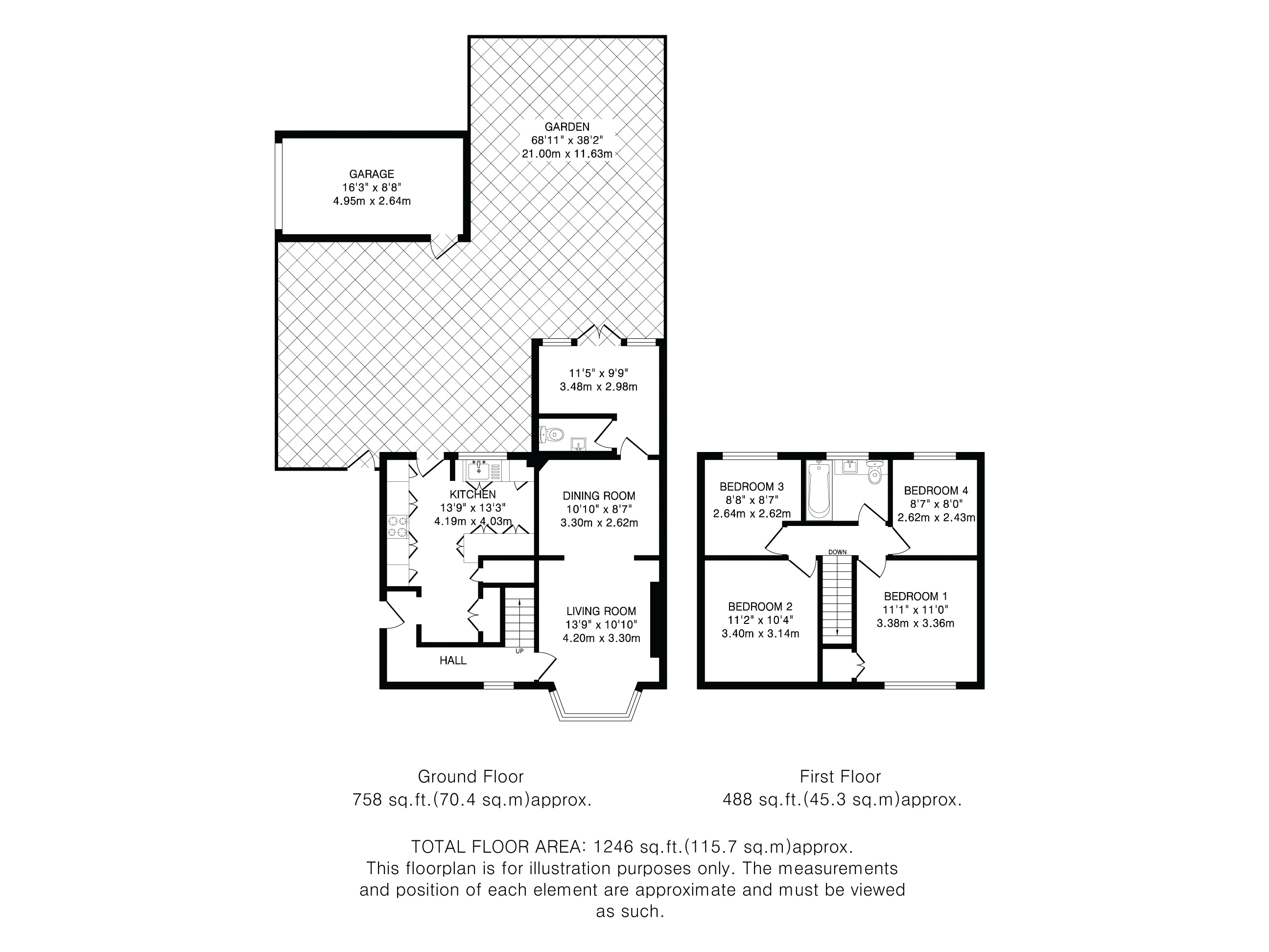 72, Boundary Lane, Hertfordshire floorplan