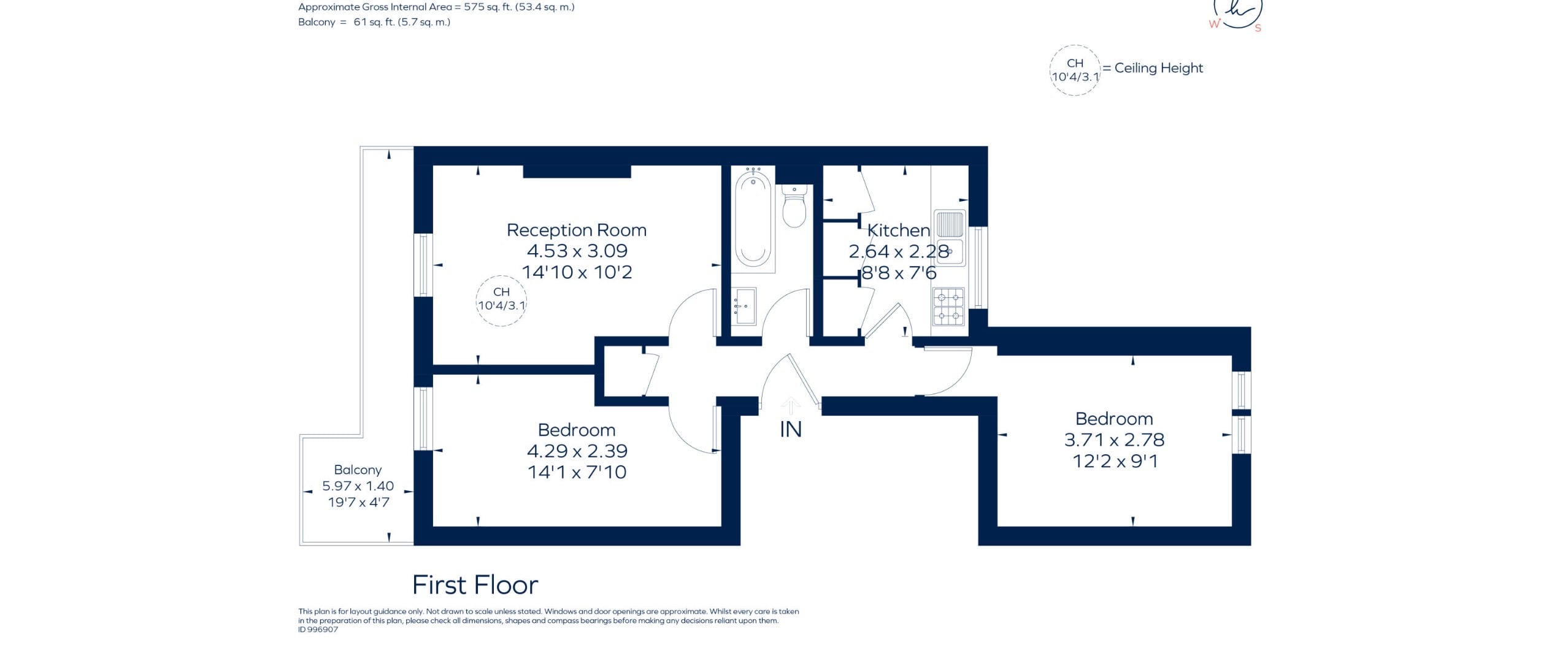 33b, Marylands Road, London floorplan