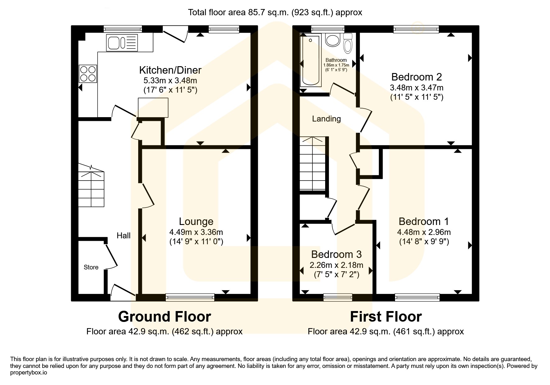 28 Ashwood Avenue
Kirkby in Ashfield, 28 Ashwood Avenue
Kirkby in Ashfield, Nottingham floorplan