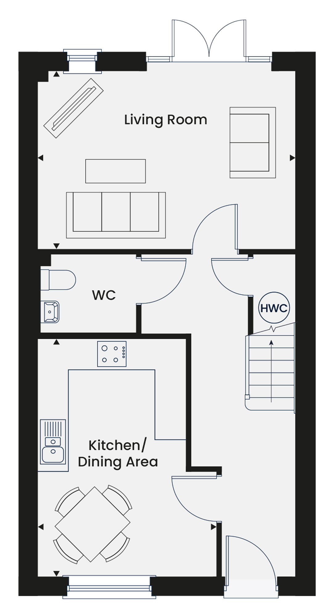 192, Linacre Road, Chesterfield floorplan