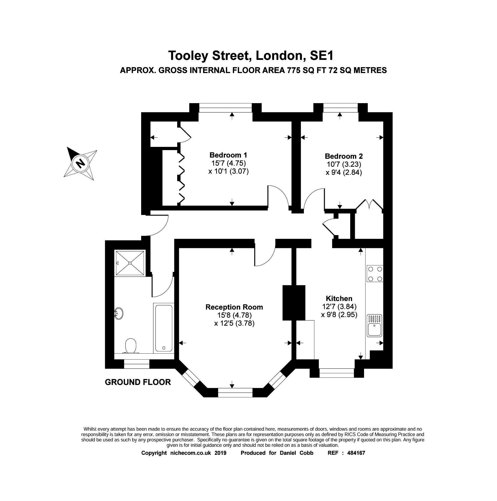 2 Bedrooms Flat for sale in Devon Mansions, Tooley Street, Masnions SE1