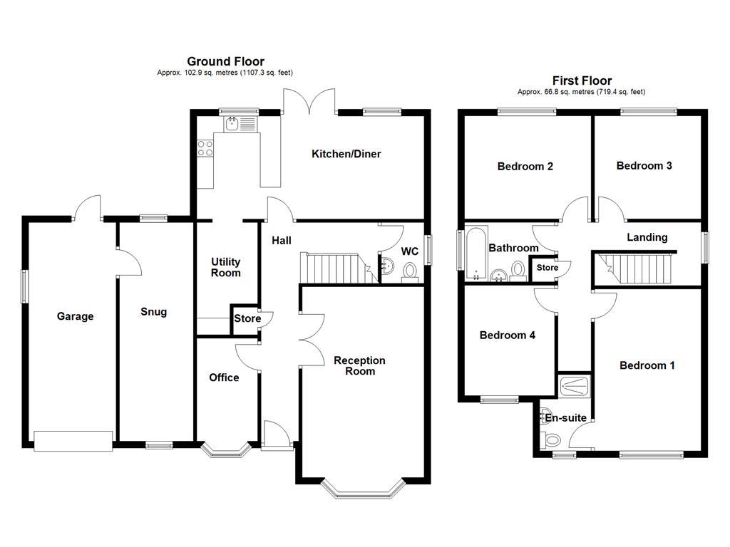45, The Rydings, Langho floorplan