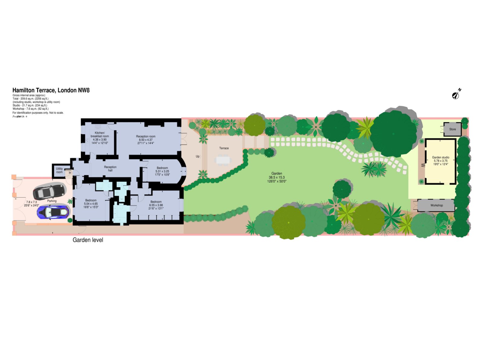 Lower Ground Floor (Garden) Flat, 118, Hamilton Terrace, London floorplan