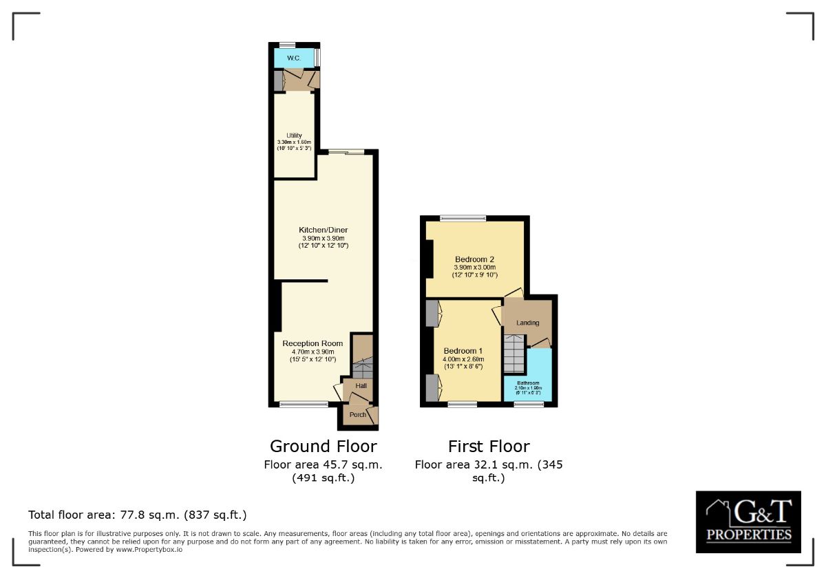 18 Belle Vue Road, Brierley Hill floorplan
