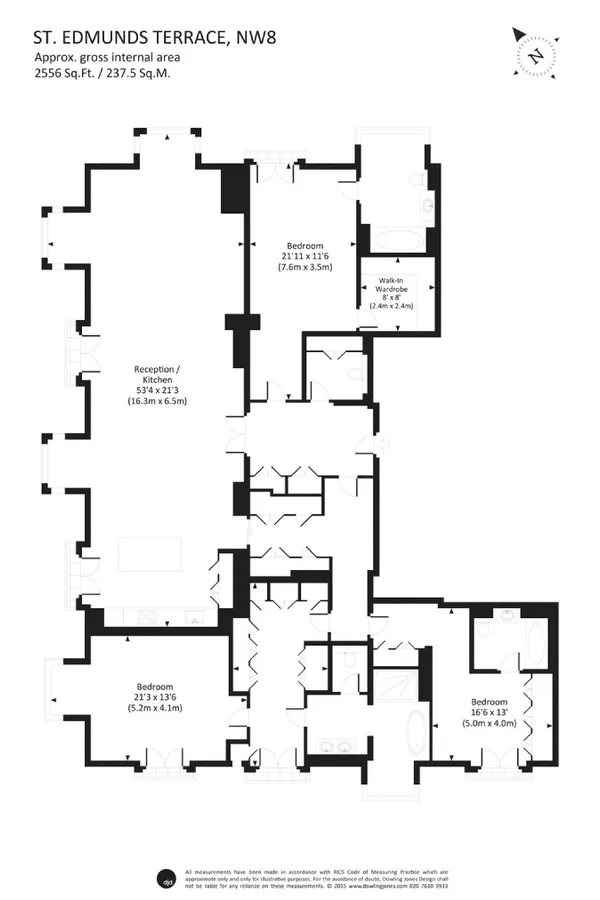 R155 150, St Edmunds Terrace, London floorplan