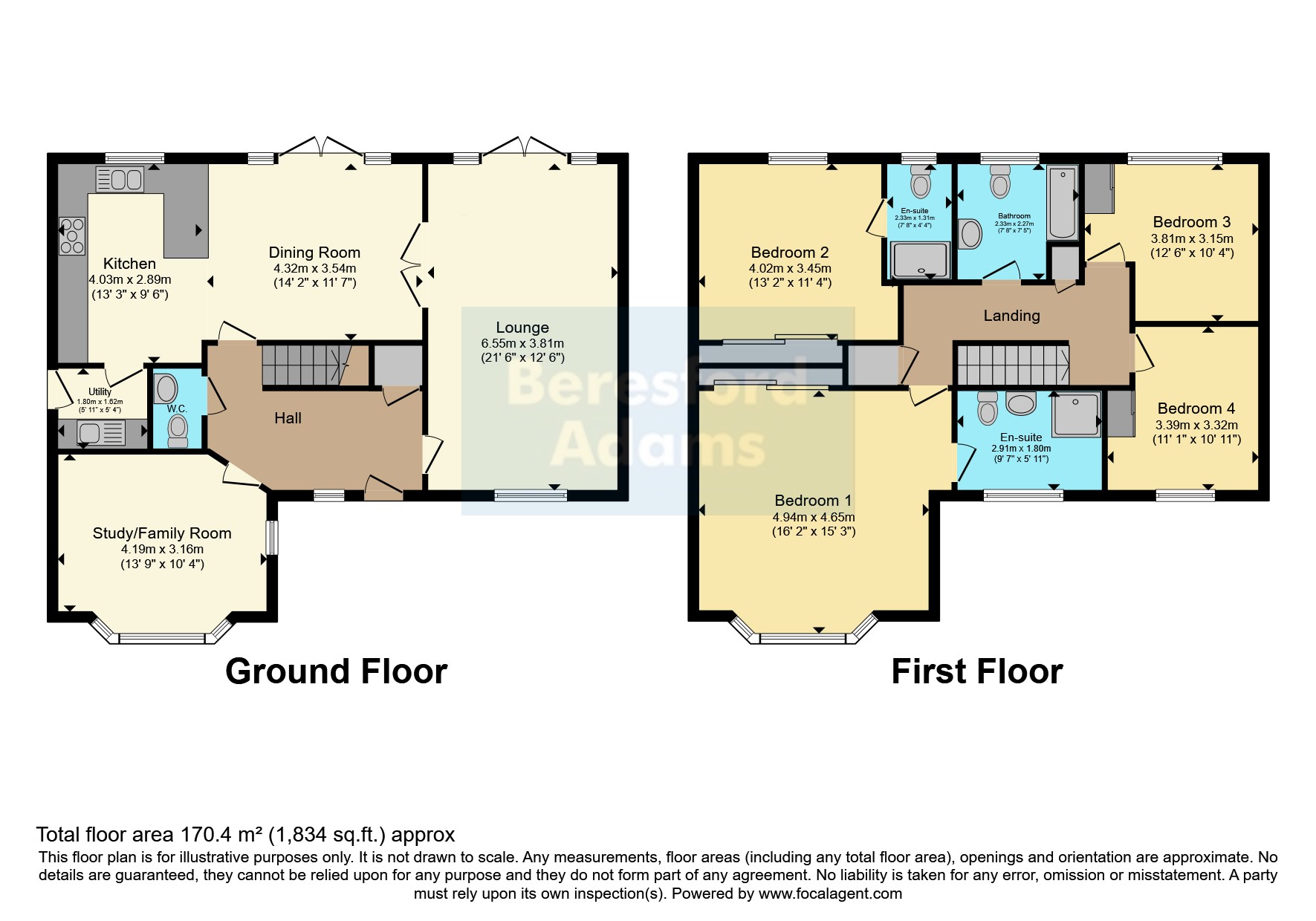 3, Badgers Court, Clwyd floorplan