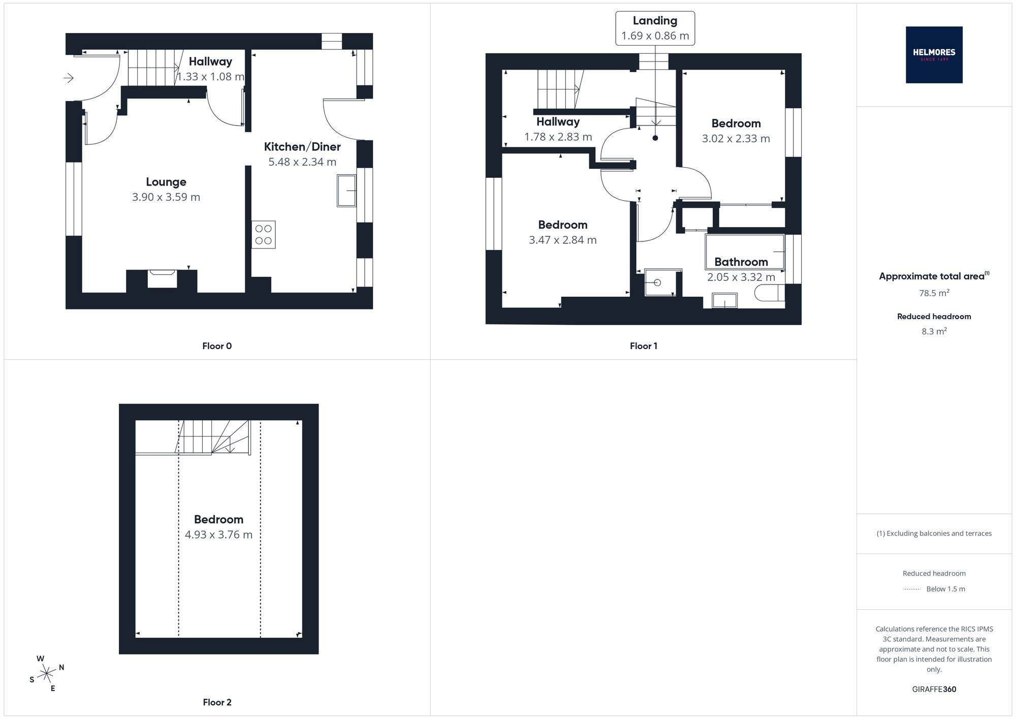 3 Wells Terrace, Crediton floorplan