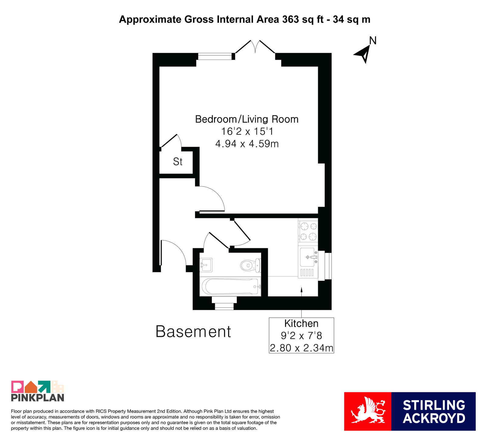 Flat 3, Lyndhurst Court, 297A, Whitehorse Lane, London floorplan