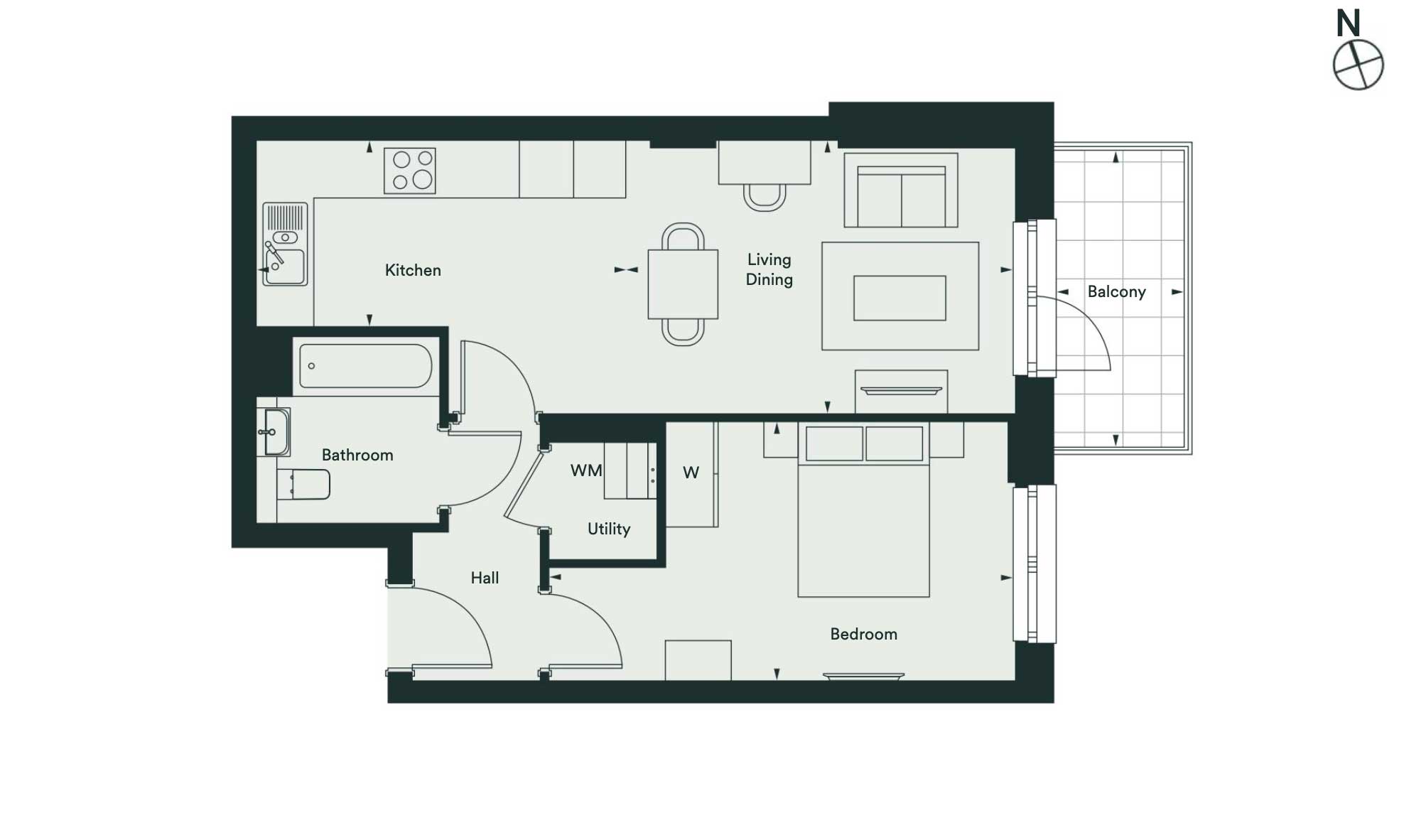 Cassia House, Bloomsbury Avenue, London floorplan