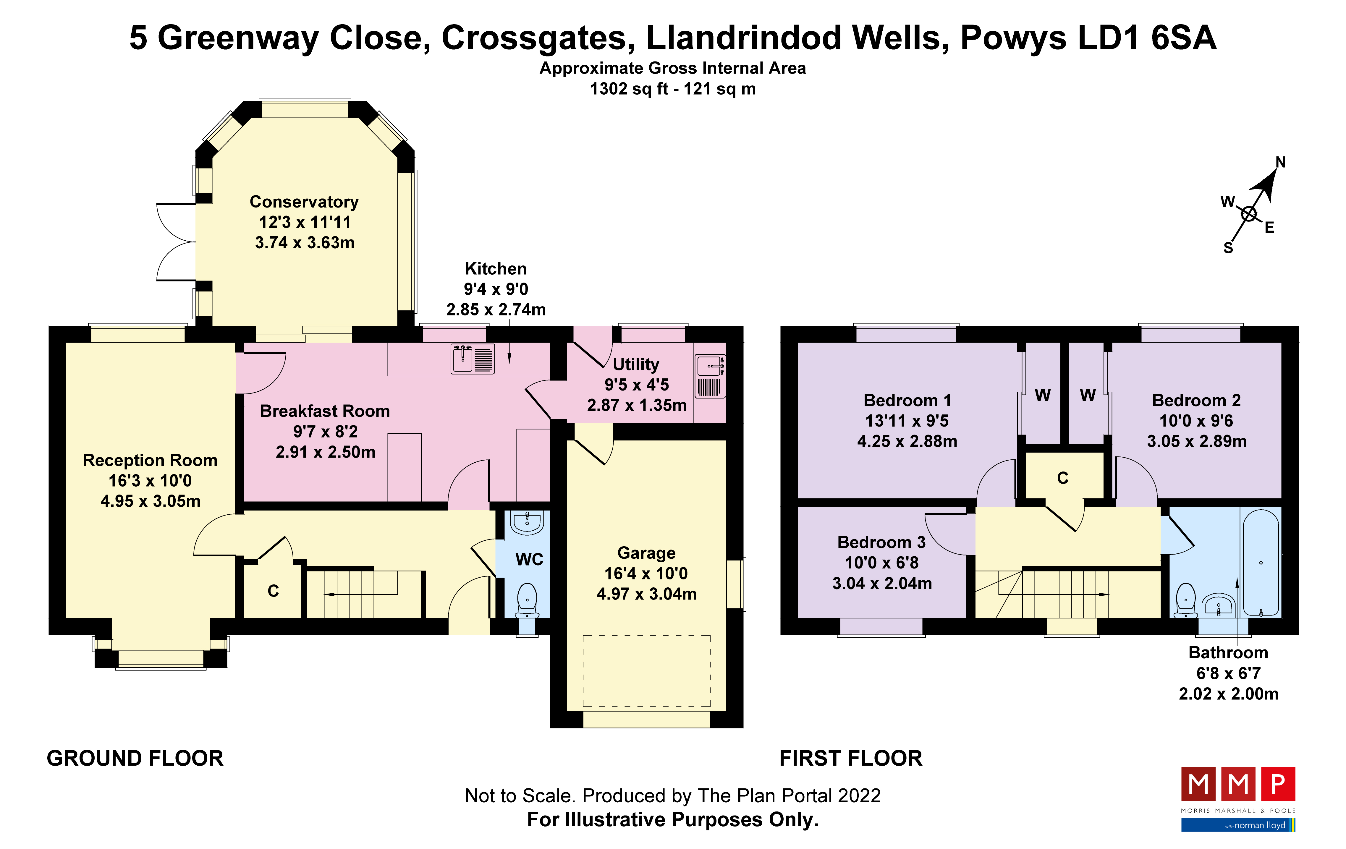 Greenway Close, Crossgates, Llandrindod Wells, Powys LD1, 3 bedroom detached house for sale