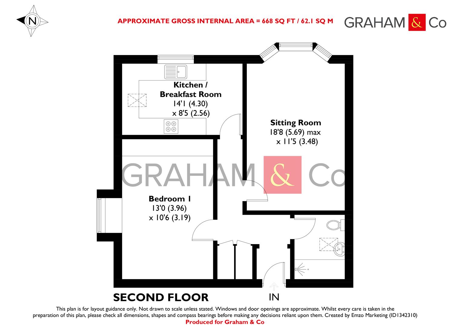 39 Ashlawn Gardens, Winchester Road, Andover floorplan