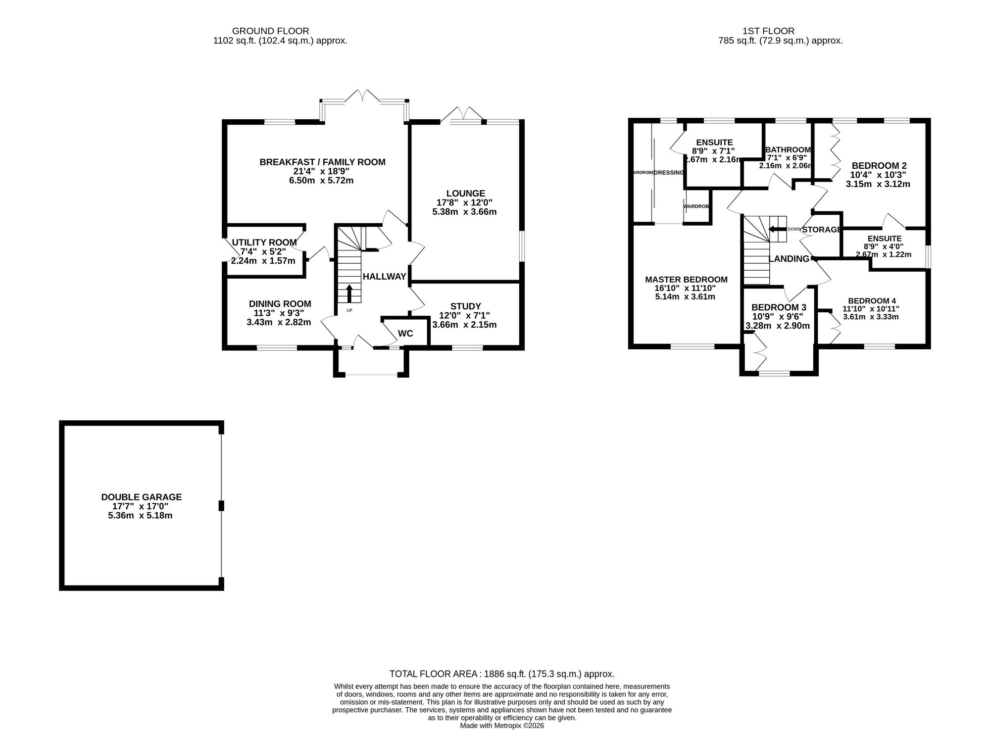 6 Gainsborough Drive, Nantwich floorplan