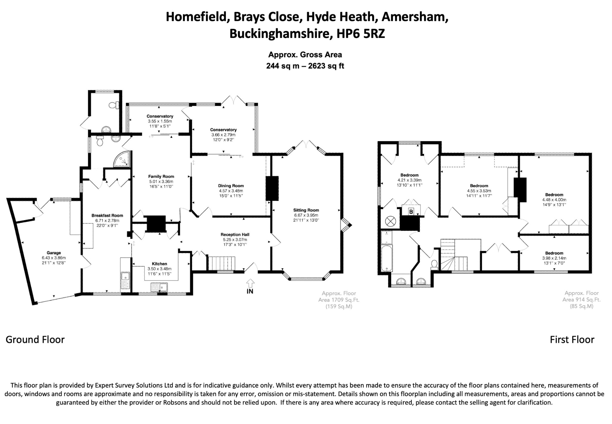 Homefield, Brays Close, Amersham floorplan