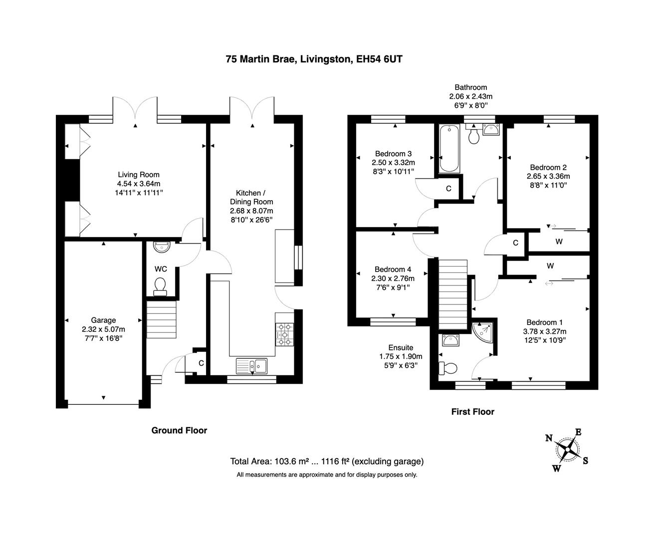 75, Martin Brae, Livingston floorplan