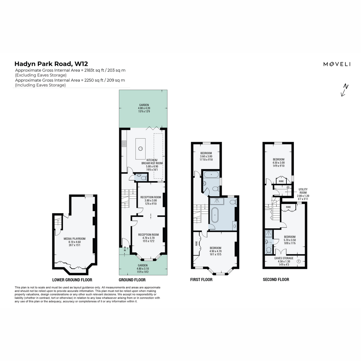 Hadyn Park Road, London floorplan