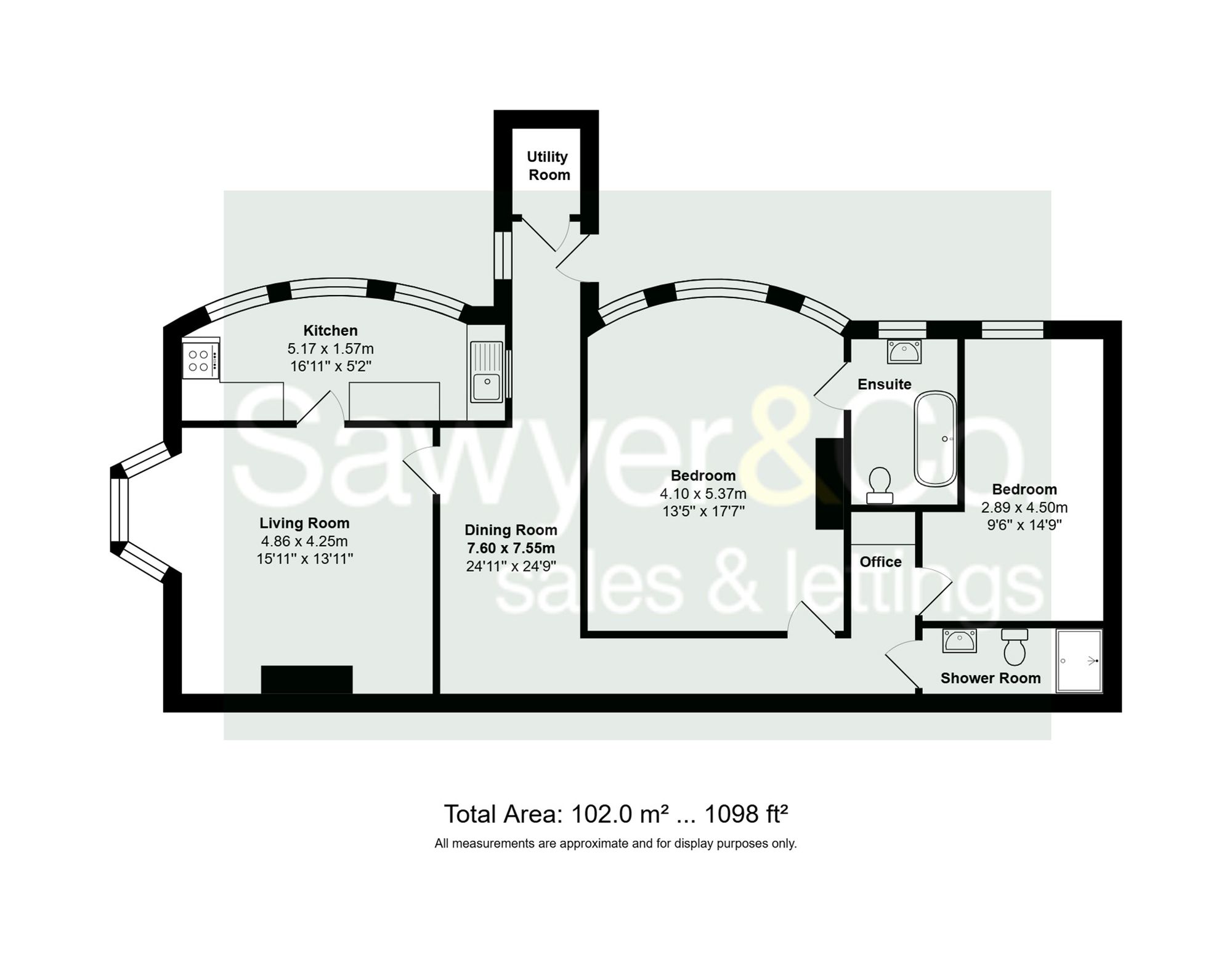 Flat 1, 171 Kingsway, Hove, Hove floorplan