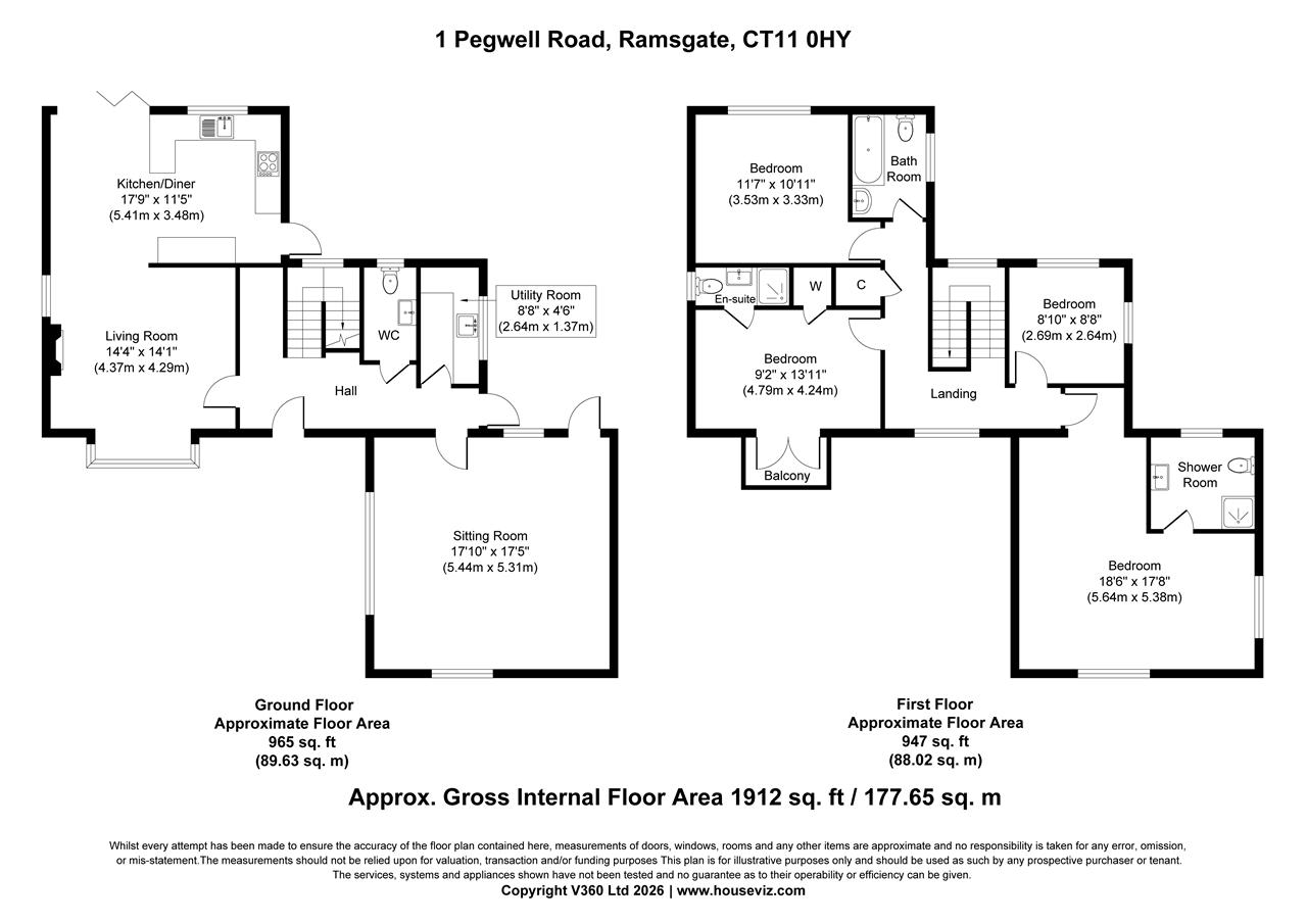 1, Pegwell Road, Ramsgate floorplan