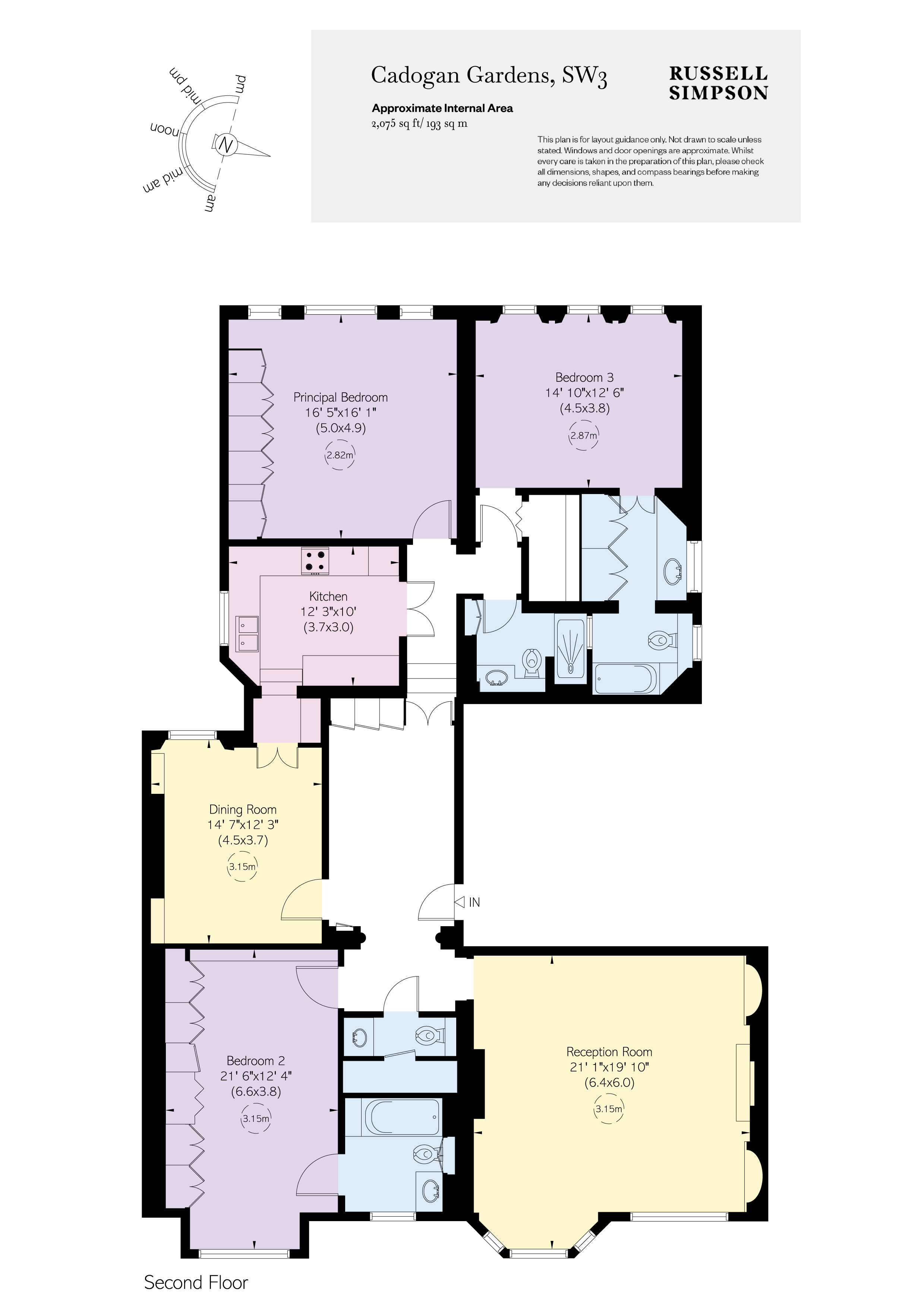8 & 9, 77, Cadogan Gardens, Chelsea floorplan