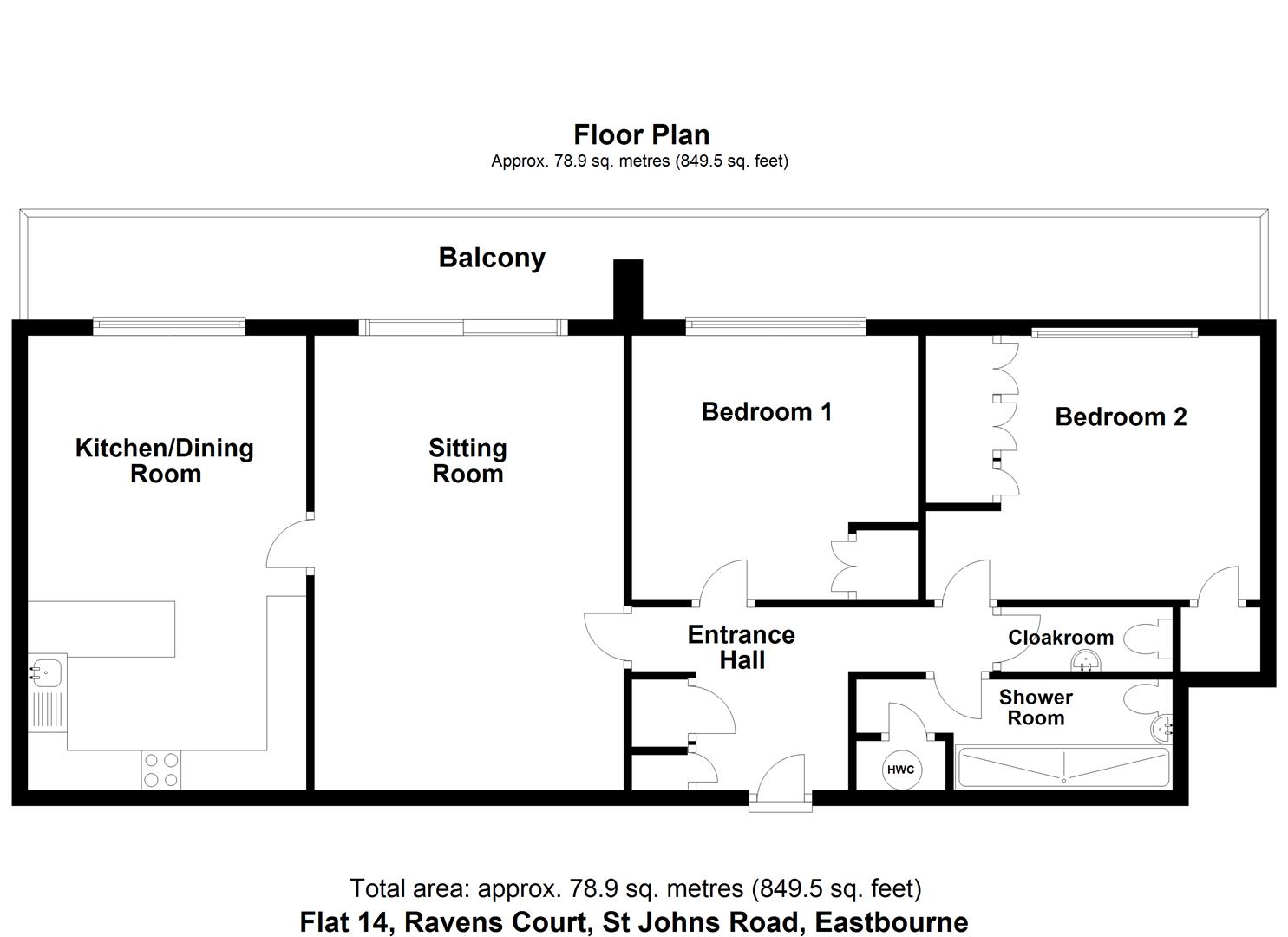 St. Johns Road, Eastbourne BN20, 2 bedroom flat for sale 59143553