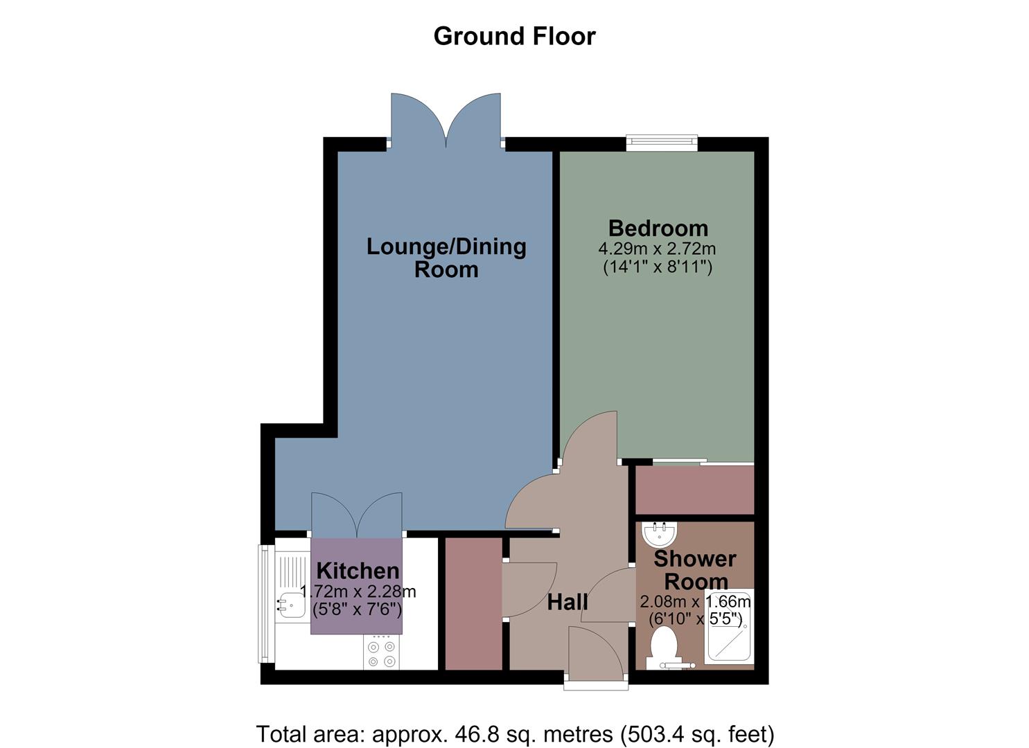 Flat 3, Morgan Court, St. Helens Road, Swansea floorplan