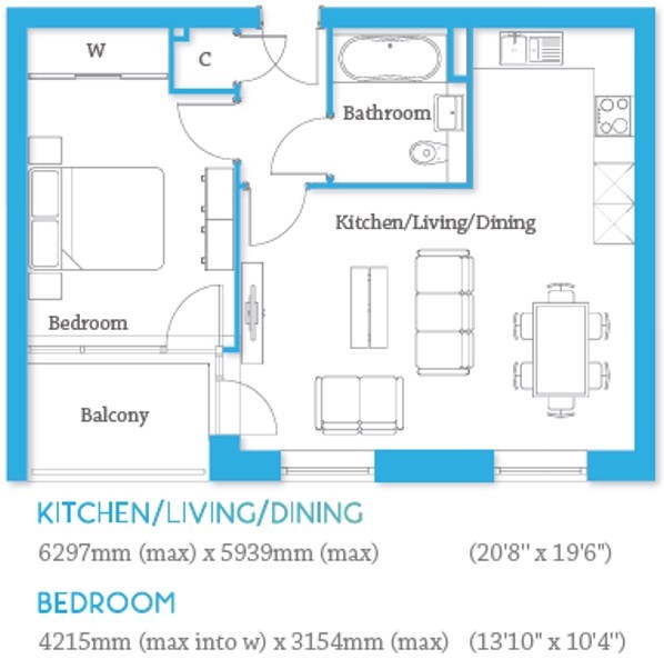 105 Elliot Lodge, 7, Cyrus Field Street, Greenwich floorplan