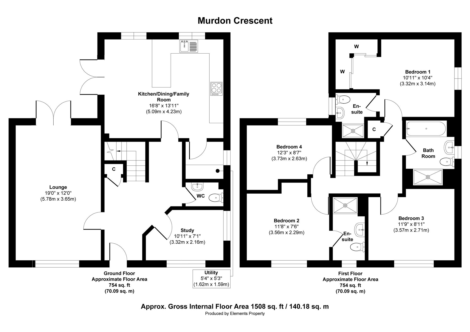 2, Murdon Crescent, Nottingham floorplan