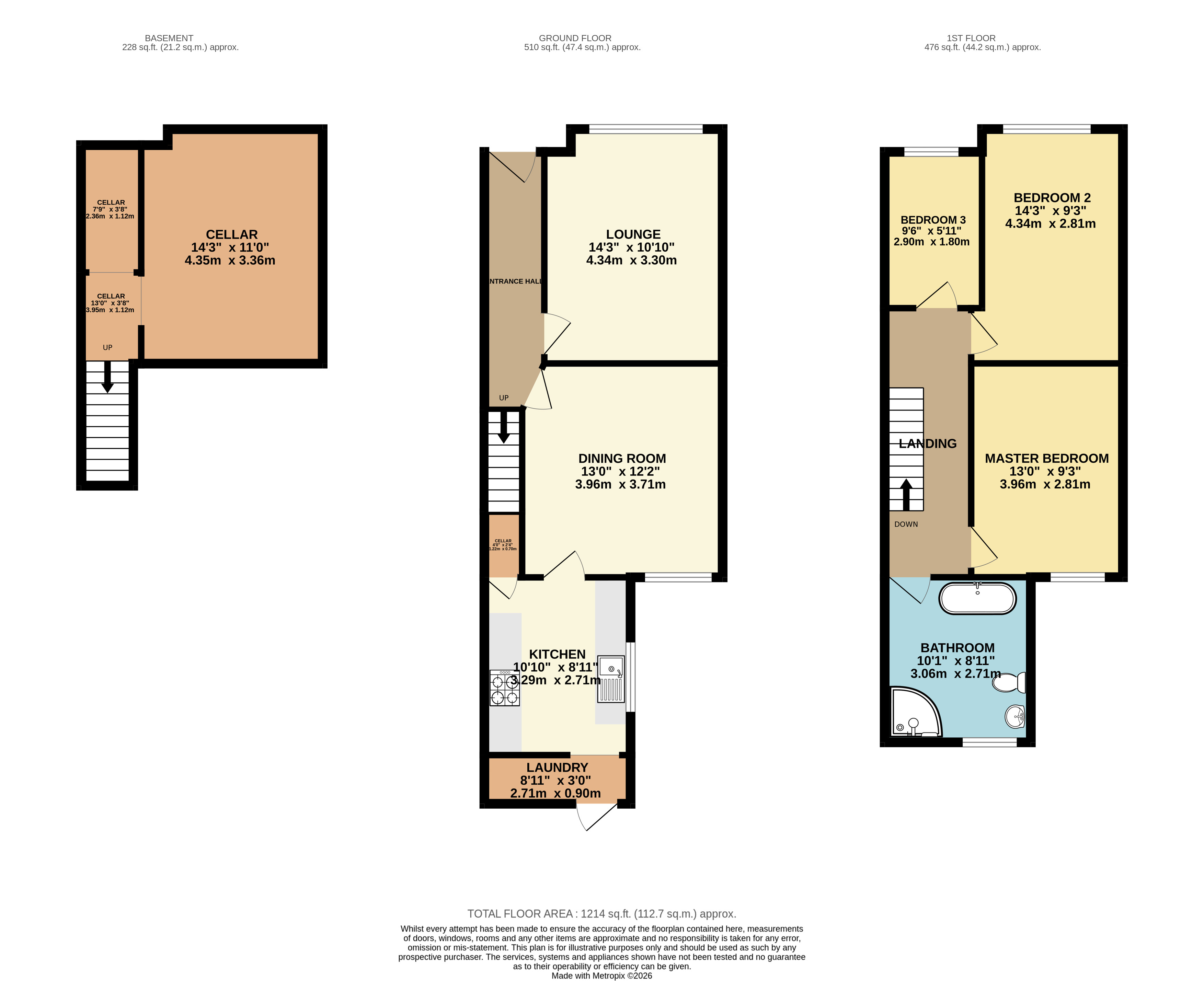 56, Bramhall Lane, Stockport floorplan