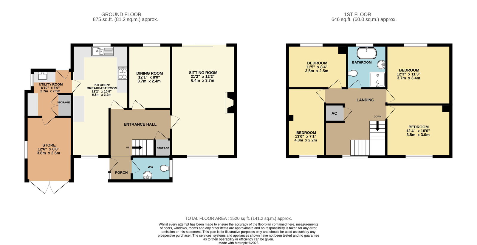 Whitethorns, Ryall Road, Upton-upon-Severn floorplan