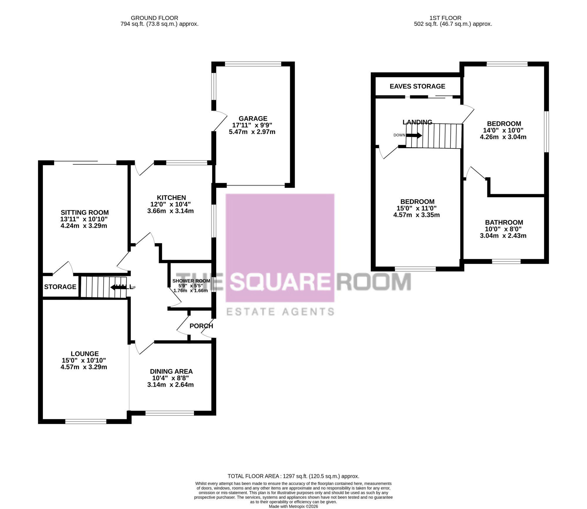 15, Willow Close, Thornton floorplan