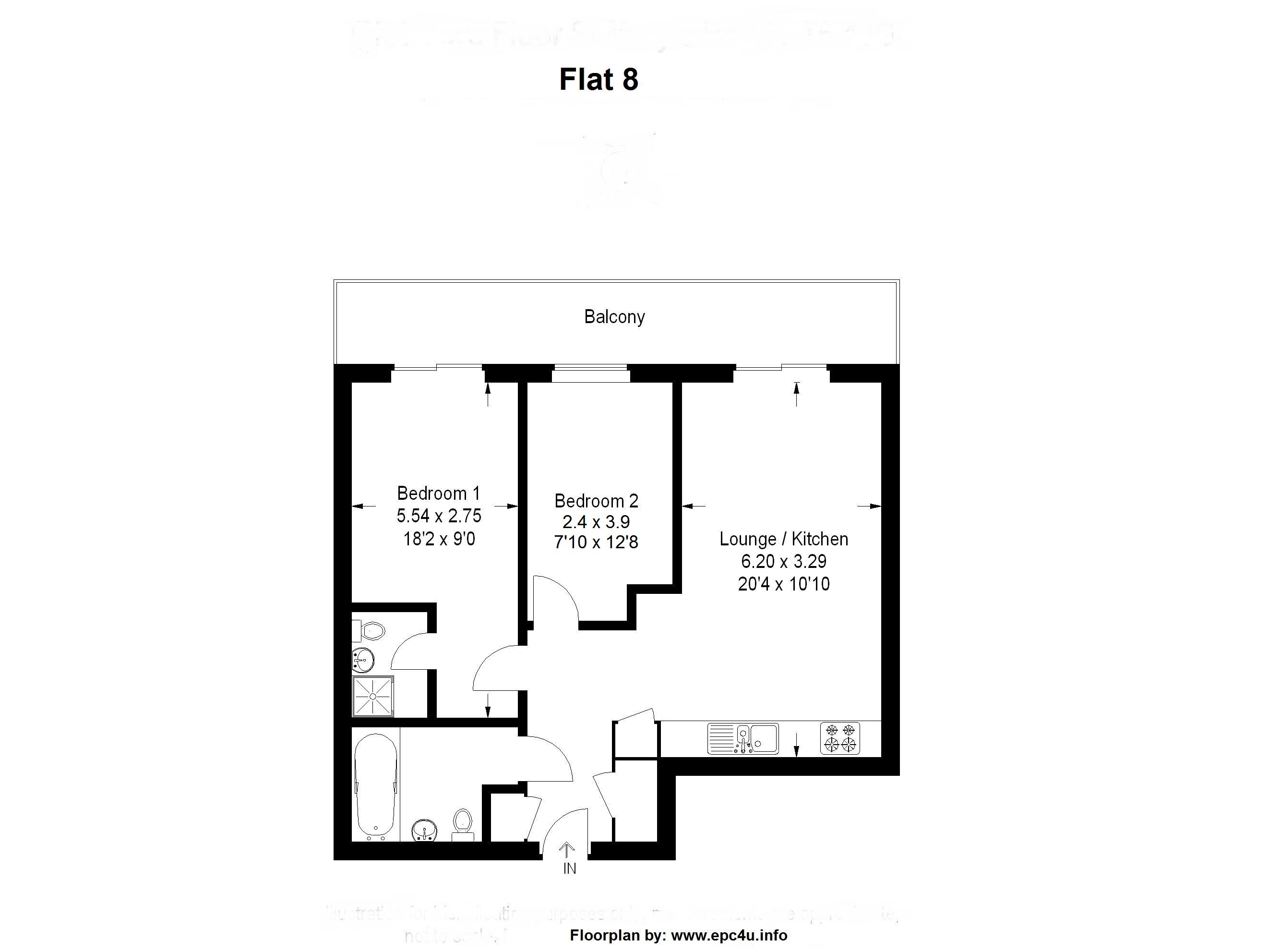 2 Bedrooms Flat to rent in St Marys Road, Surbiton, Surrey KT6